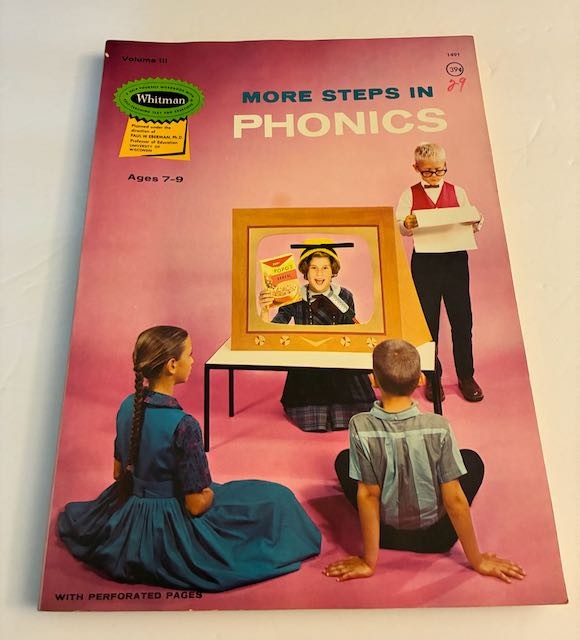 Vintage 1964 Whitman More Steps In PHONICS Book Volume III Workbook Ages 7-9