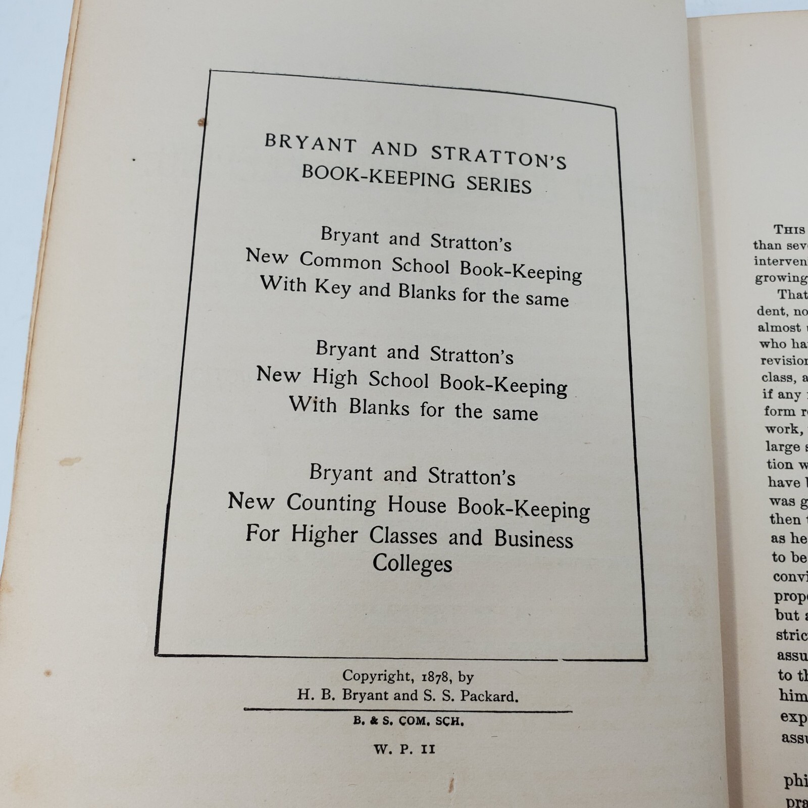 The New Bryant and Stratton Common School Book-Keeping – 1878, ILLUS – Hardcover