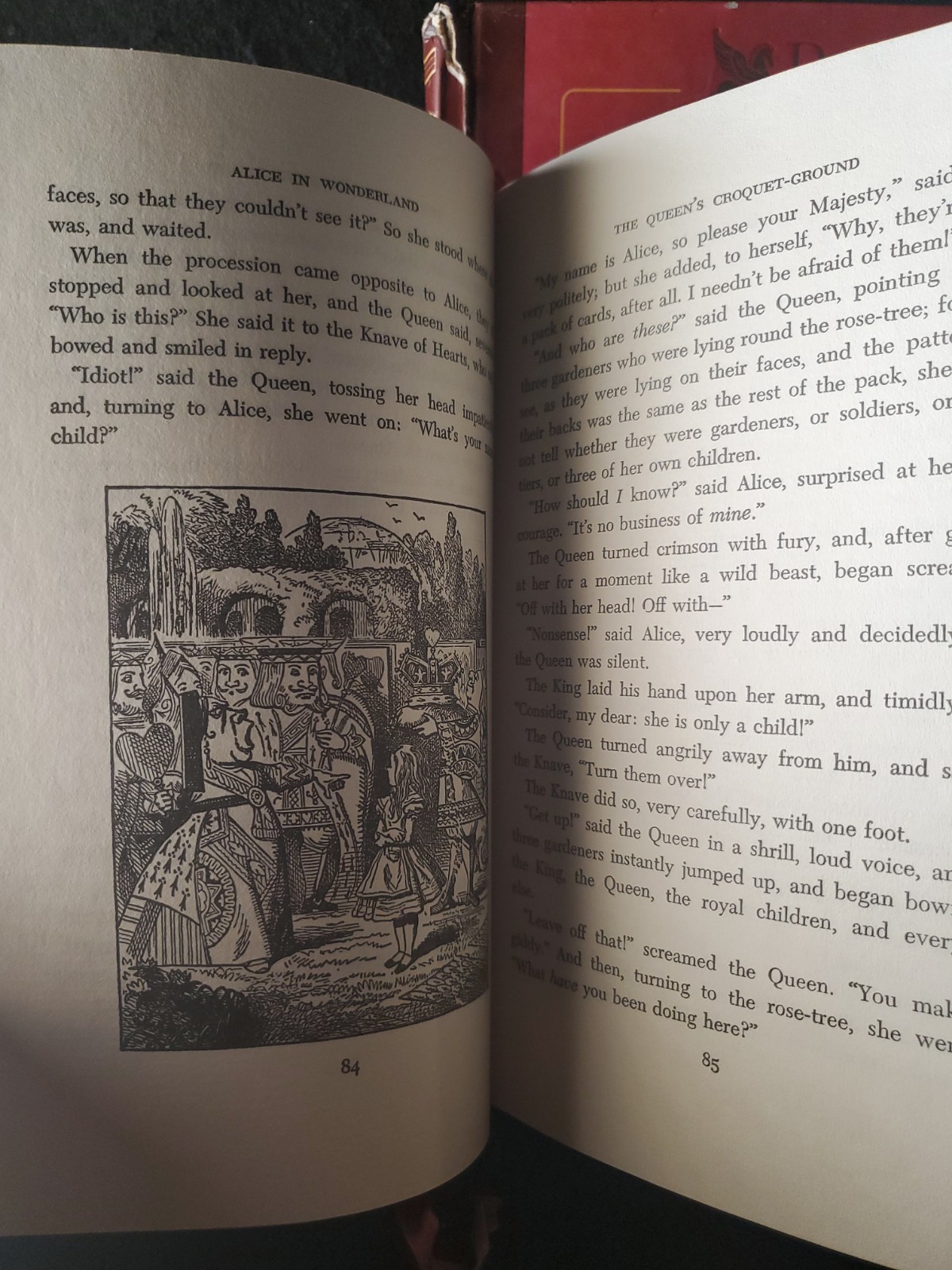 Lot of 6 Vintage Alice in Wonderland Books – Lewis Carroll, Illus. Tenniel