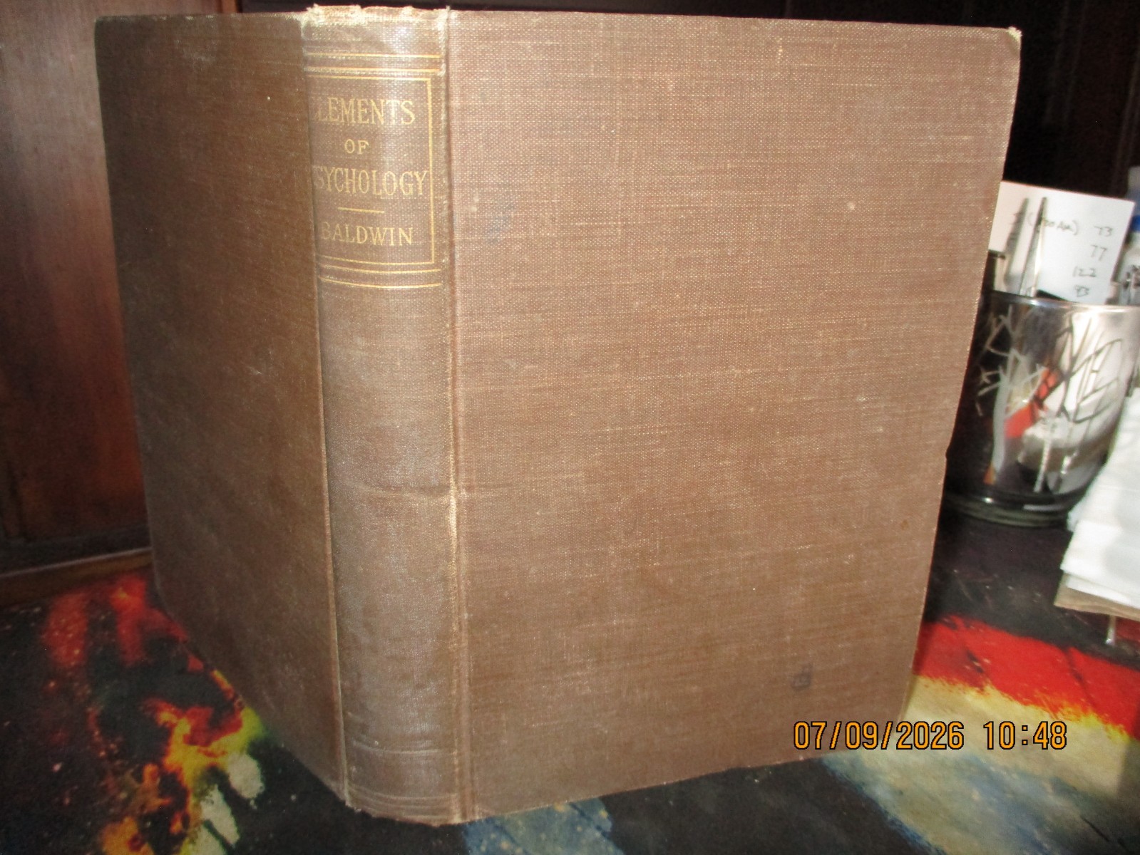 Elements of Psychology by James Mark Baldwin, (1st Ed., 1893)