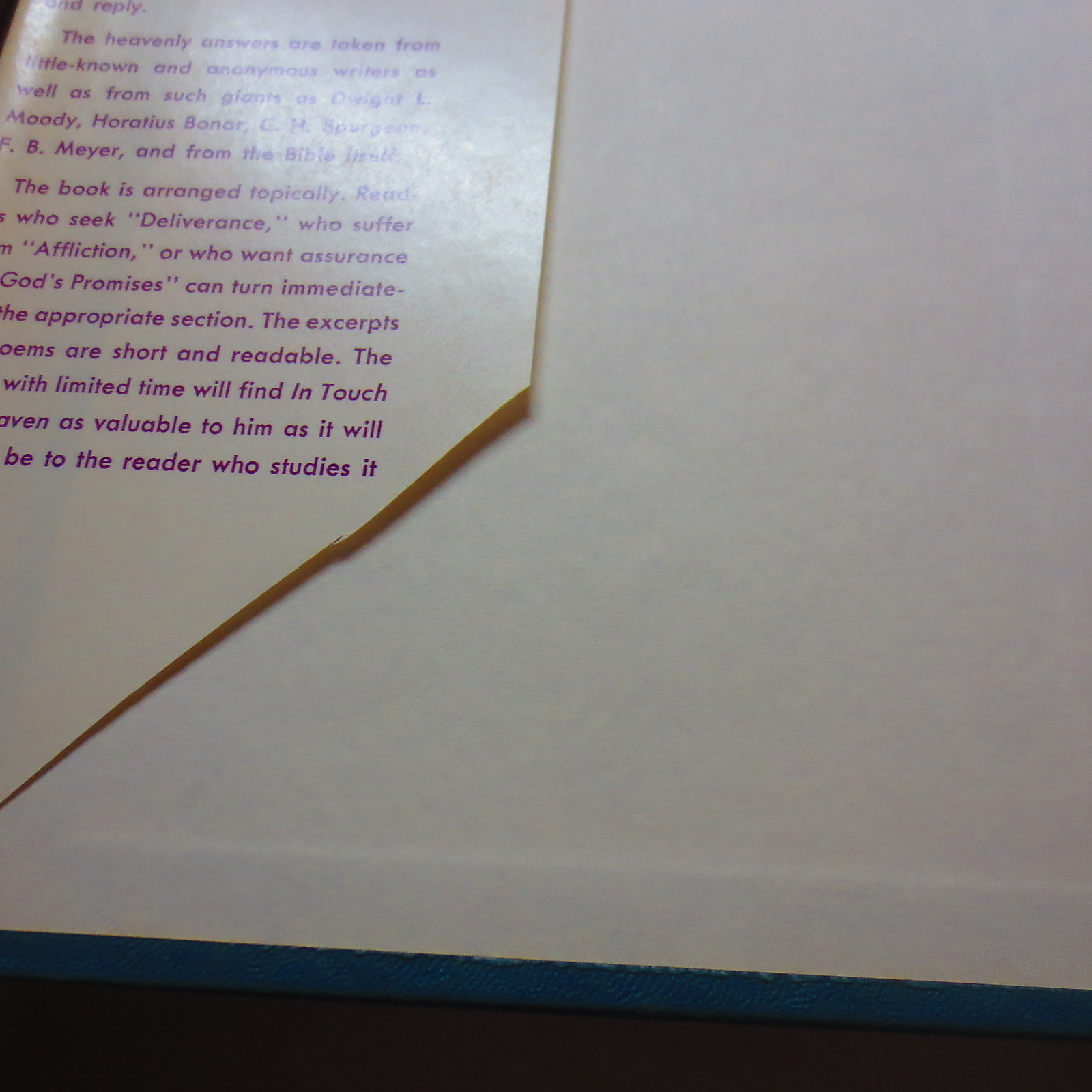 In Touch With Heaven Inex Kemper Vintage 1964 Wm. B. Eerdman’s Publishing HB