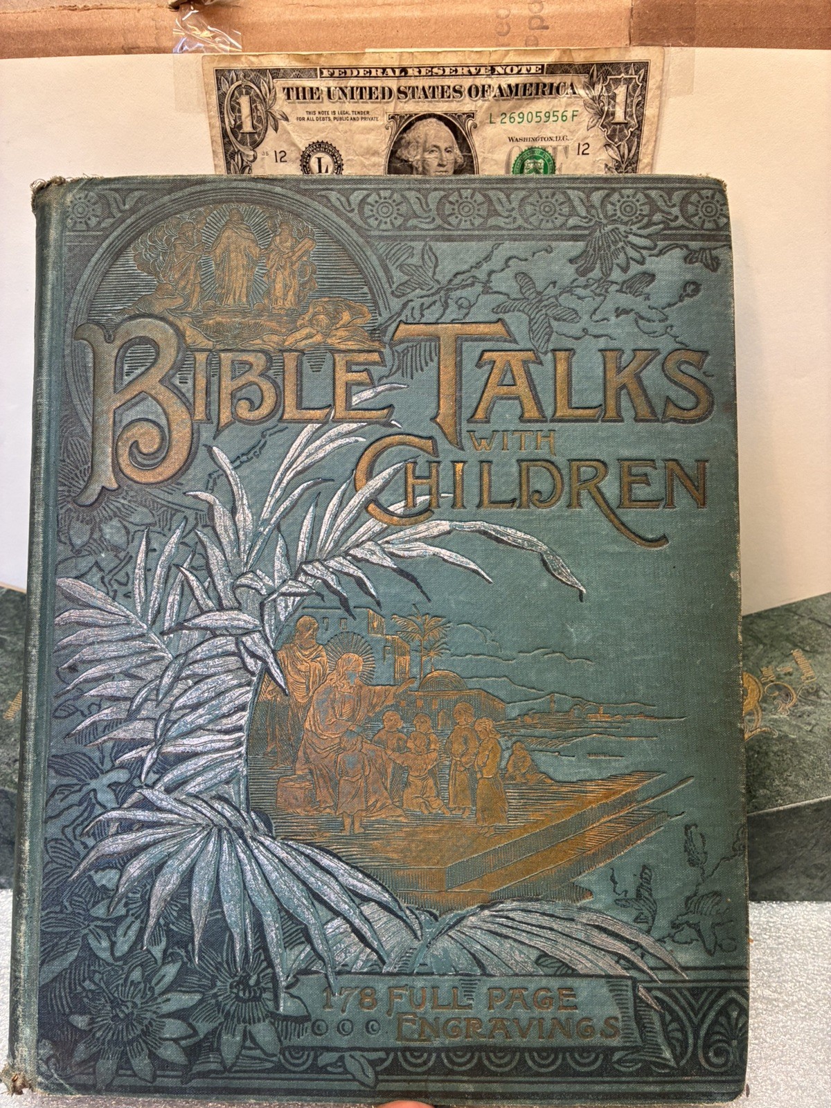 Rare 1889 Bible Talks With Children Rev J L Sooy Illustrated Victorian Book