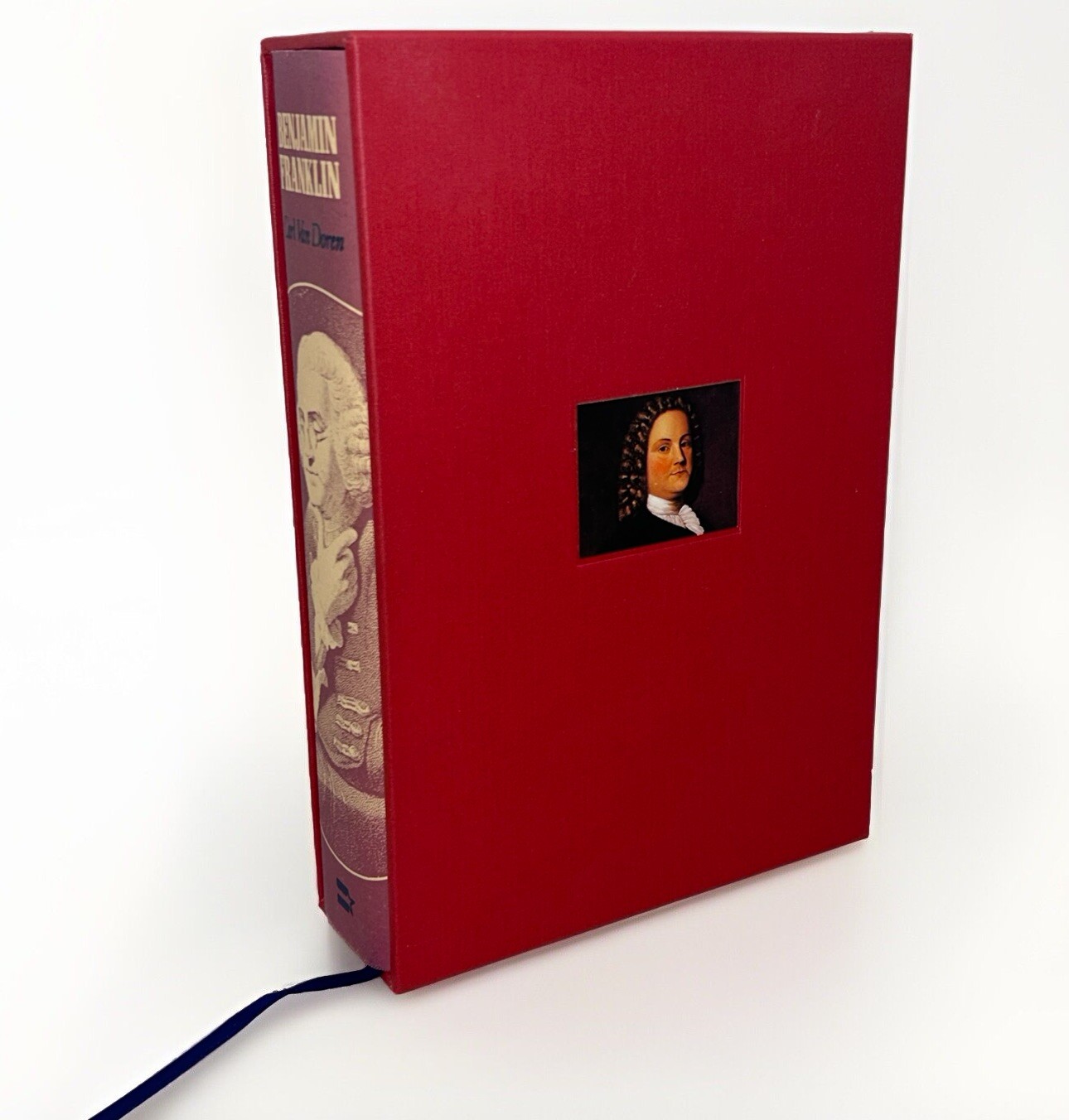 Benjamin Franklin by Carl Van Doren HCDJ w/ Slipcase The American Past BOMC 1980