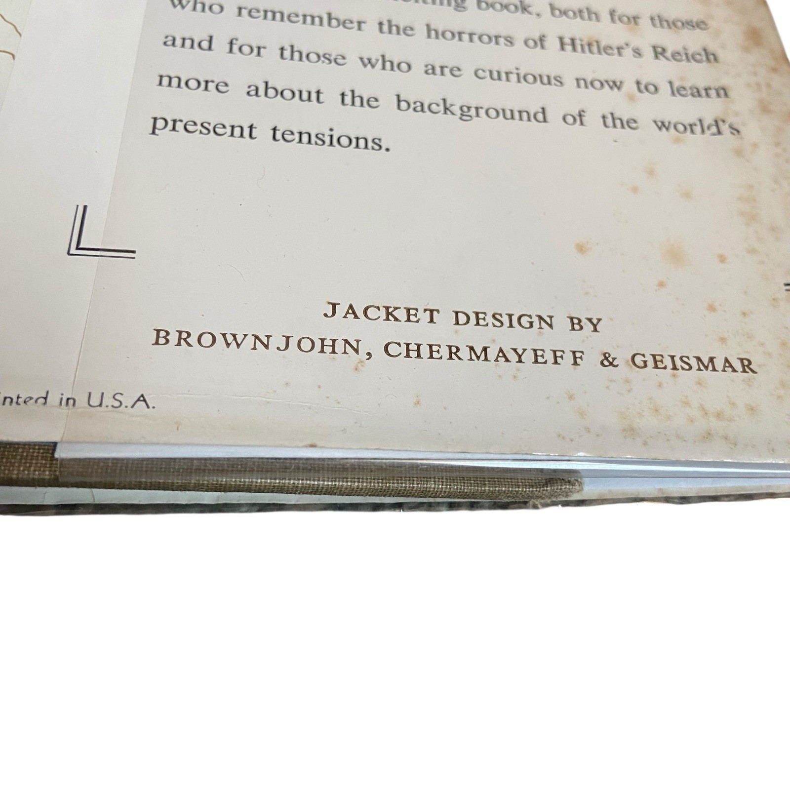 The Rise And Fall Of The Third Reich 1st Edition 1st Printing Hard Cover DJ