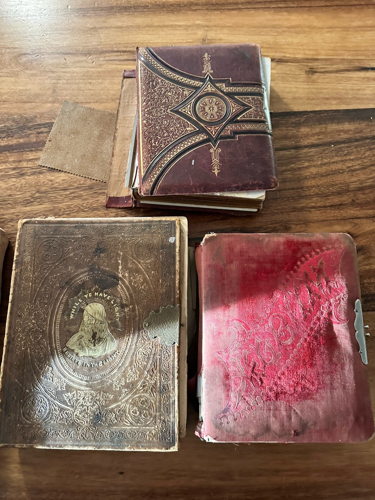 1863 Family Bible/ Two Picture Albums. Bunday/Bundy/Dixon/Taylor RARE!