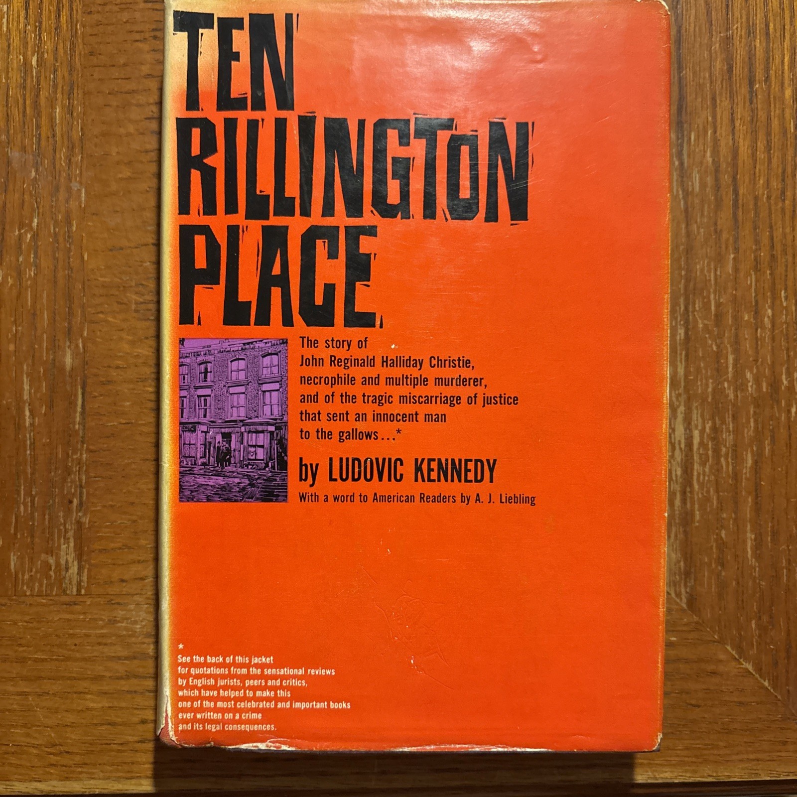 Ludovic Kennedy / THE RILLINGTON PLACE 1st Printing – Owned By Broadway Actress!