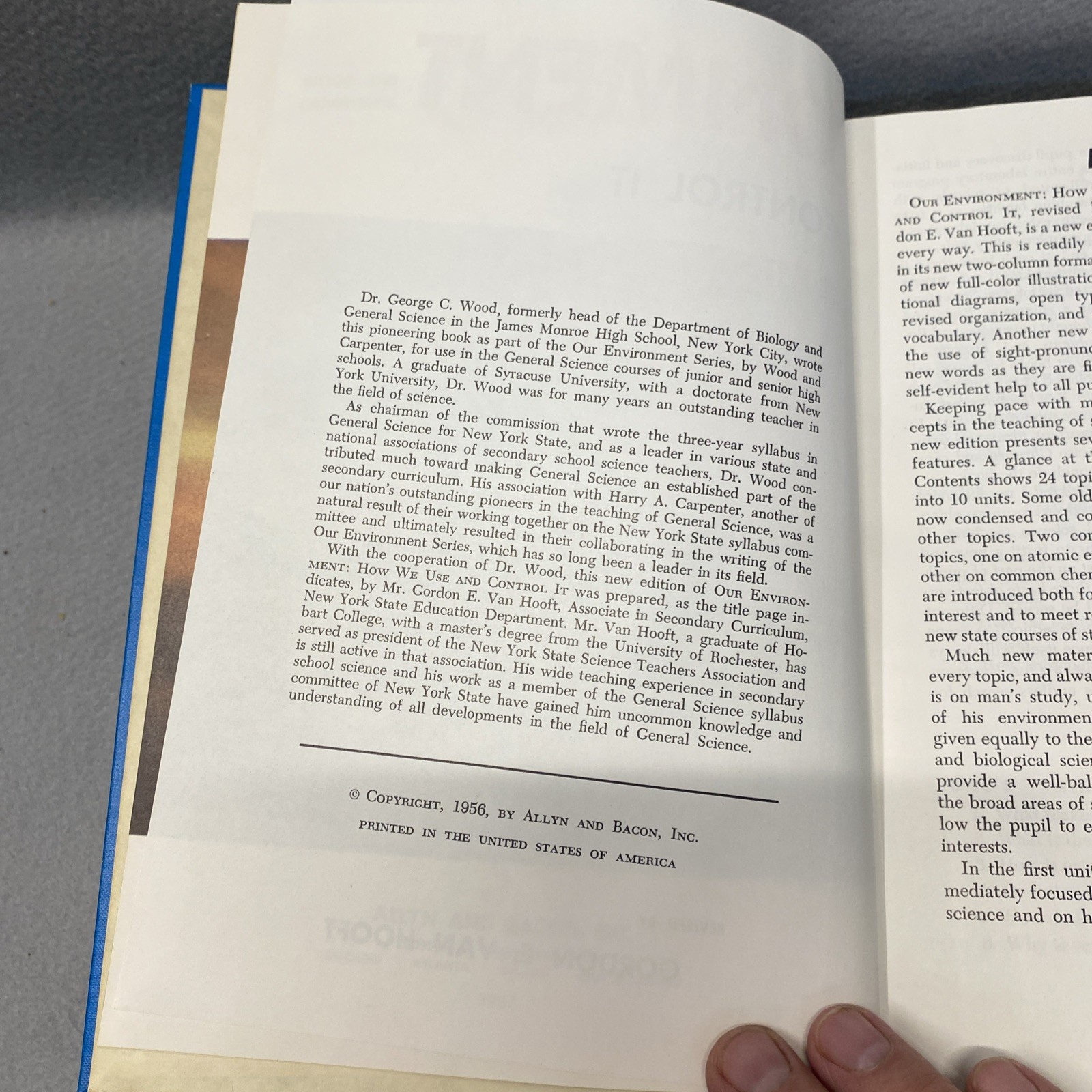 Vintage 1956 Our Environment How We Use And Control It Hardcover