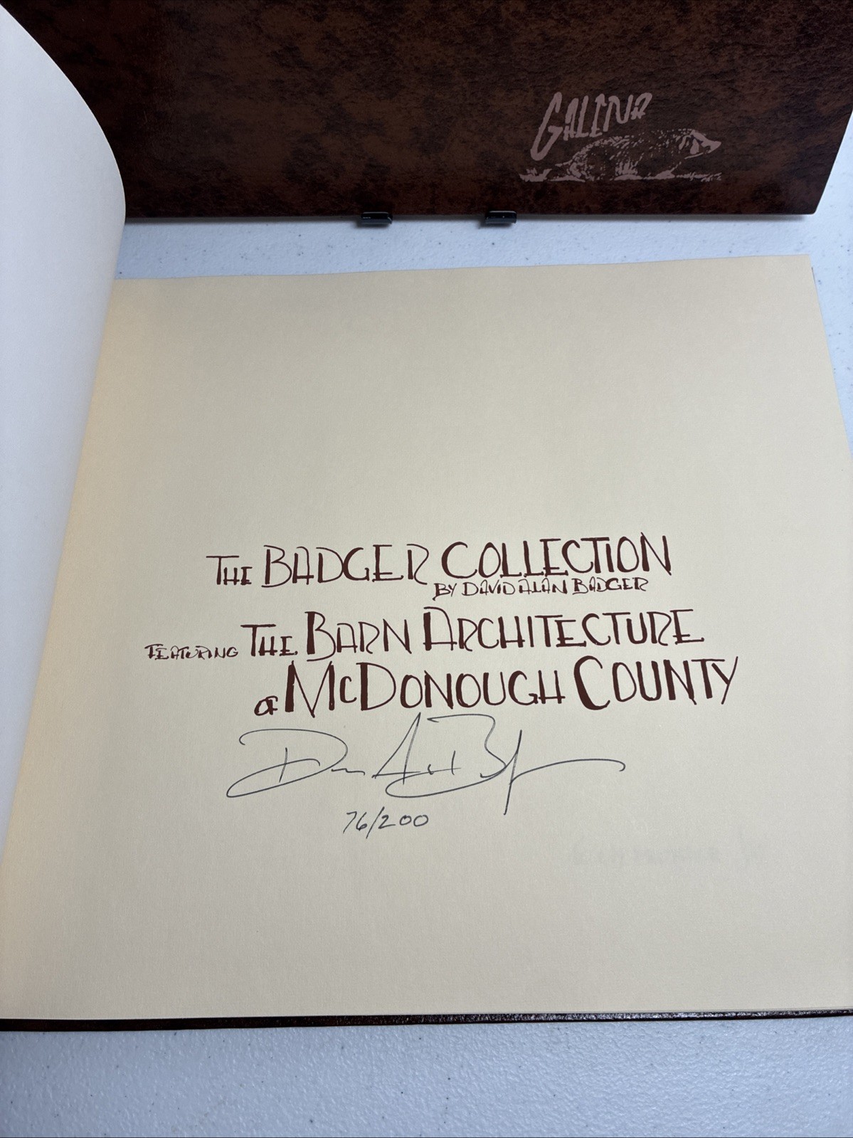 The Badger Collection – David Alan Badger LE SIGNED #26 & #76/200 Vintage HTF