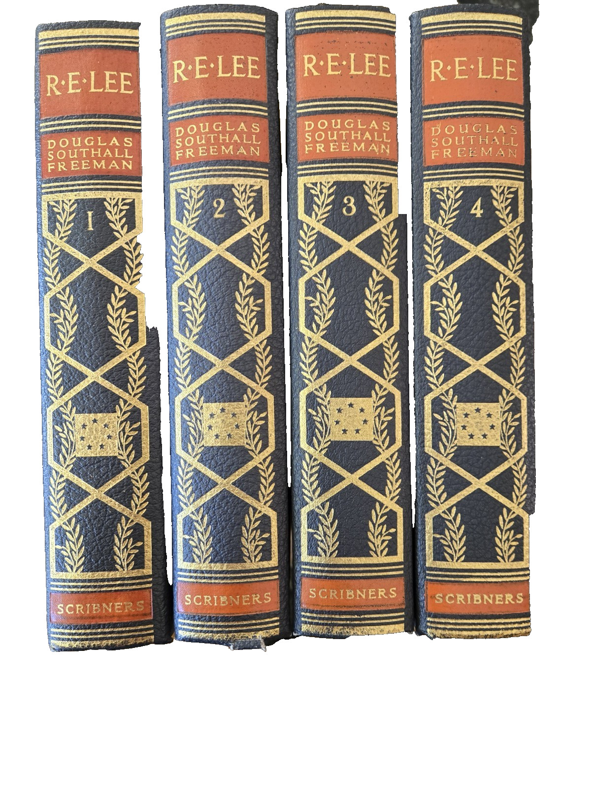 R. E. Lee: A Biography, Pulitzer edition by Douglas S. Freeman, 4 vol. set 1936