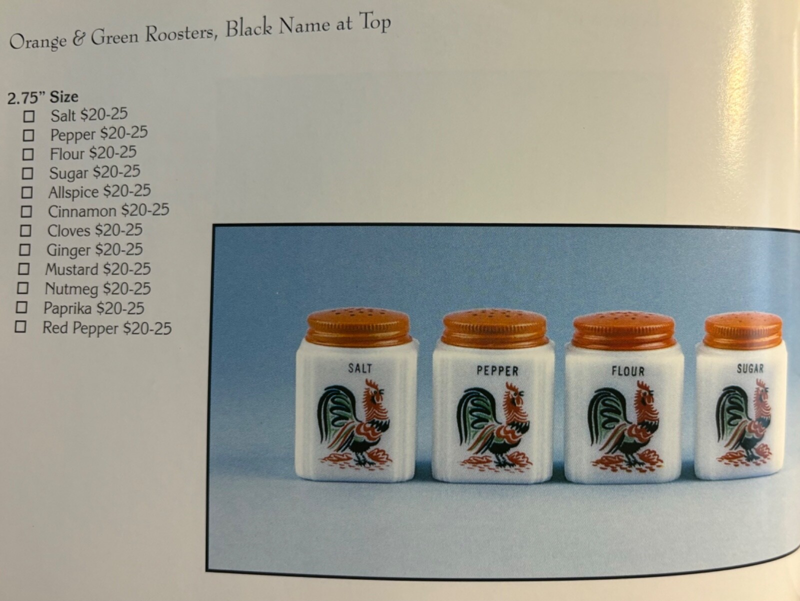 Depression Era Kitchen Shakers Collectors Reference & ID Book – Barbara Mauzy