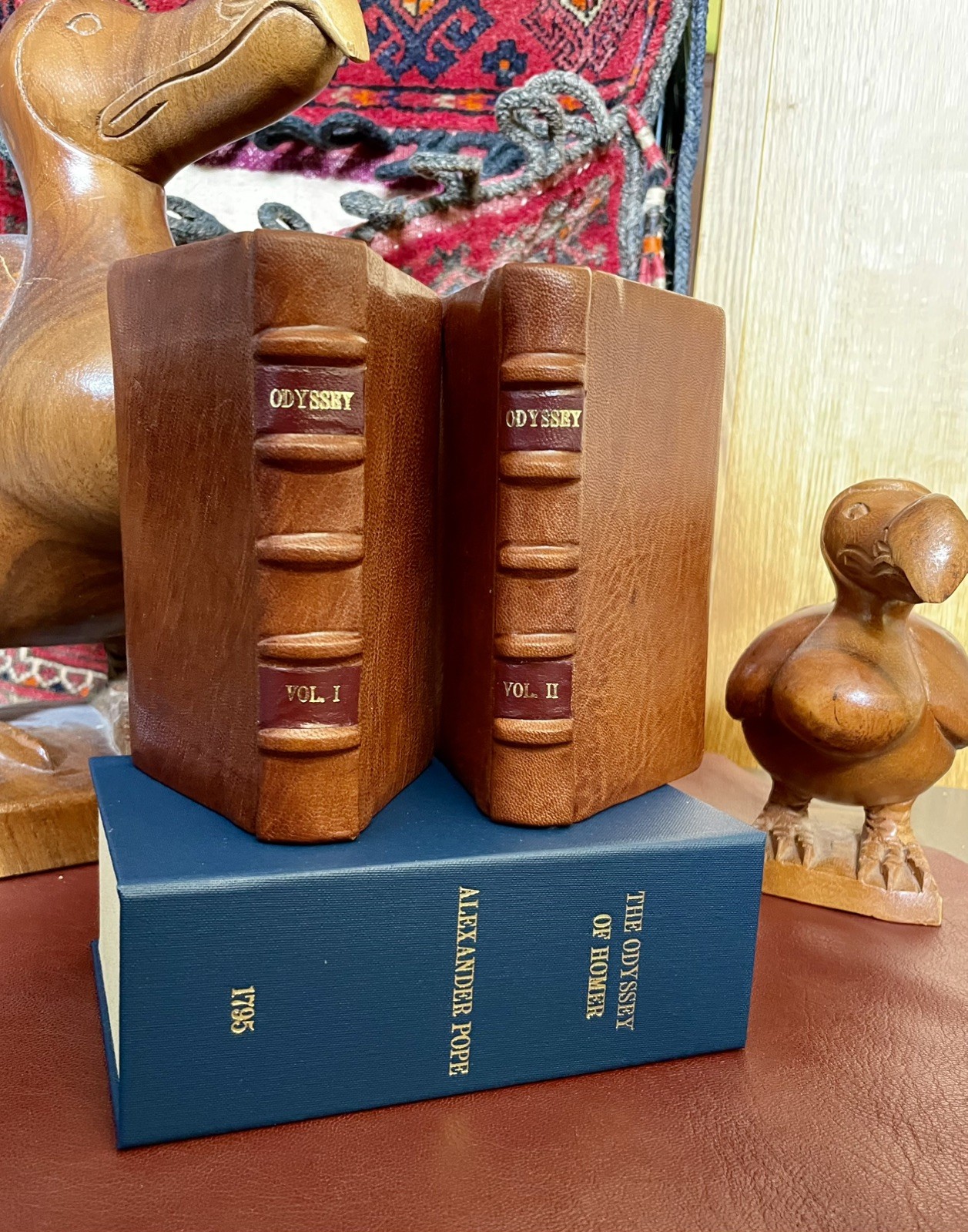 The Odyssey – Homer – Alexander Pope (1795) Leather Bookbinding and Box