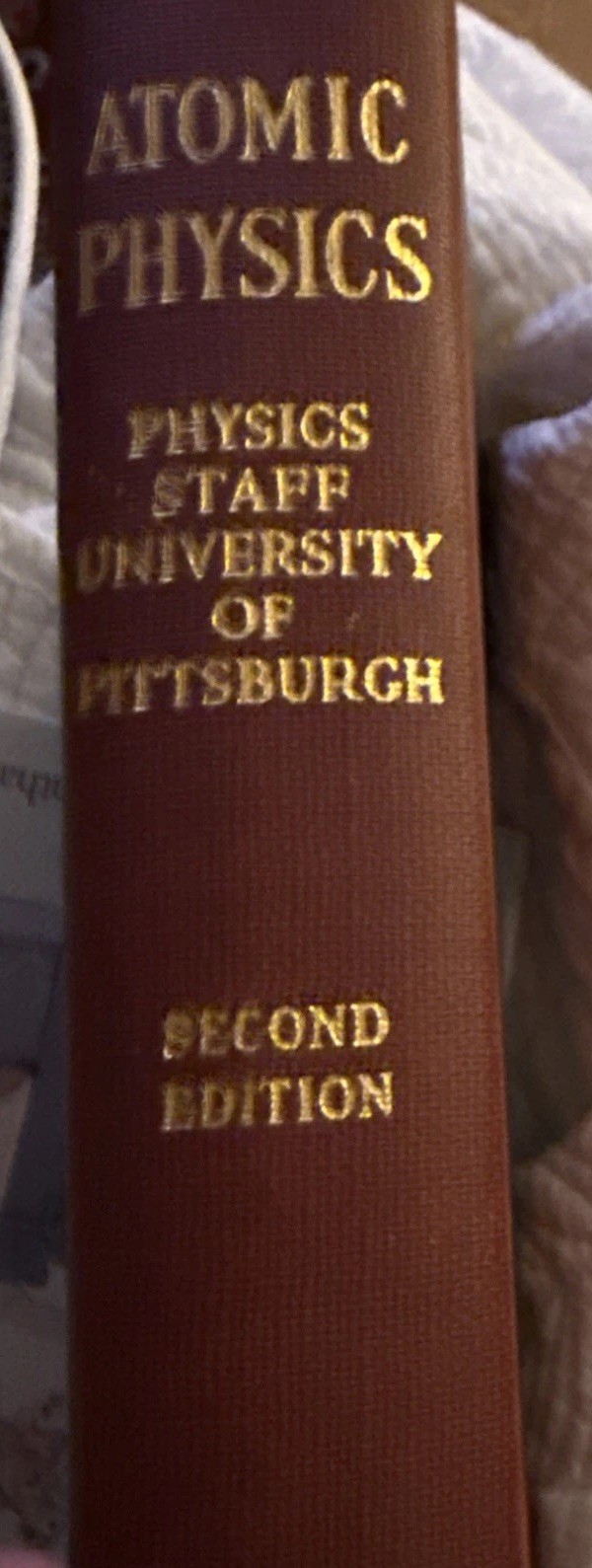 Antique Atomic Physics book 2nd Ed 1937 HC – by Univ of Pittsburgh Physics staff