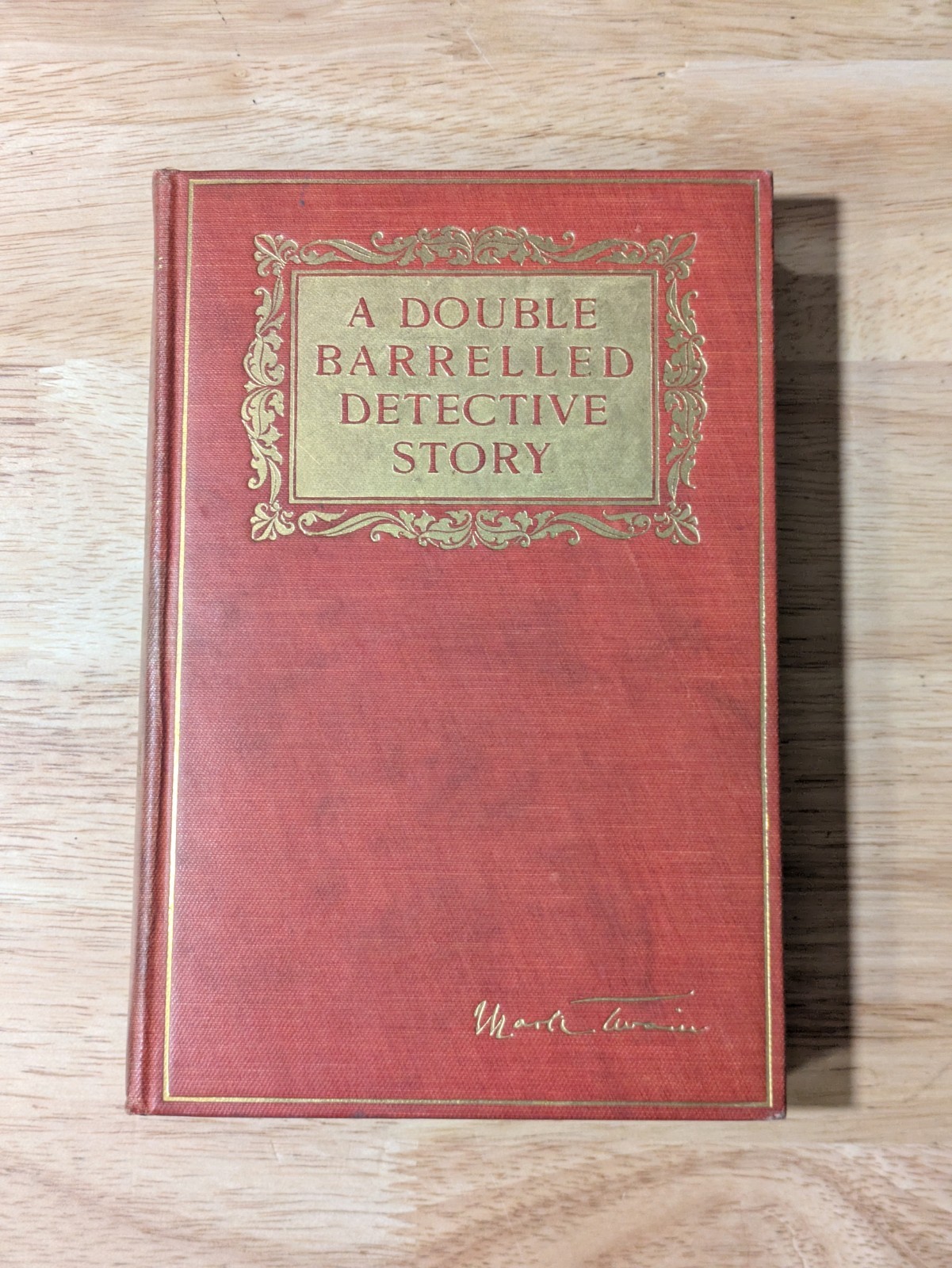 Mark Twain A Double Barrelled Detective Story 1st Ed published April, 1902 – VG