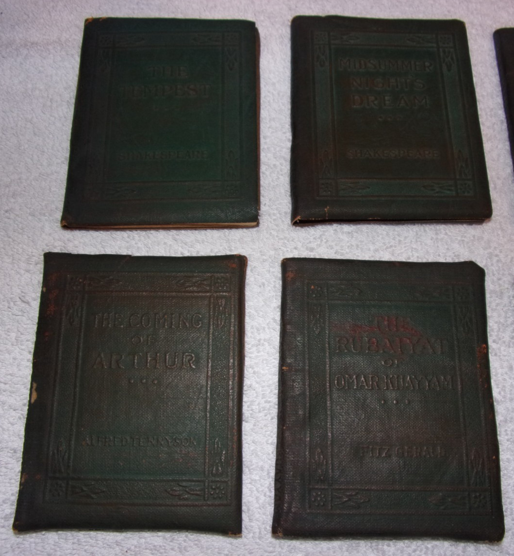 24 Little Leather Library Mini Books Various Writers Shakespeare, Poe, Wilde etc