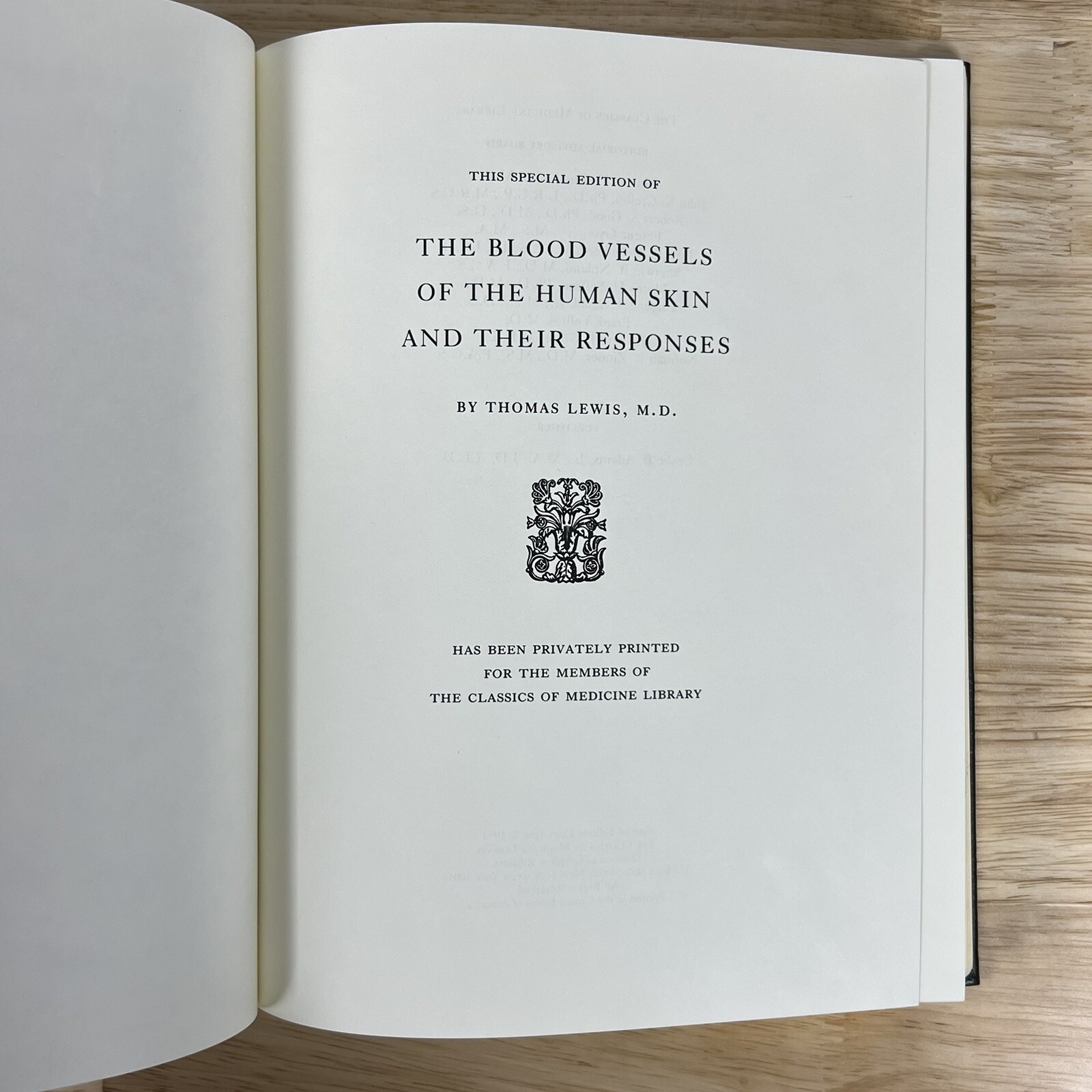 Blood Vessels of Human Skin Classics of Medicine Library Gryphon Leather Lewis