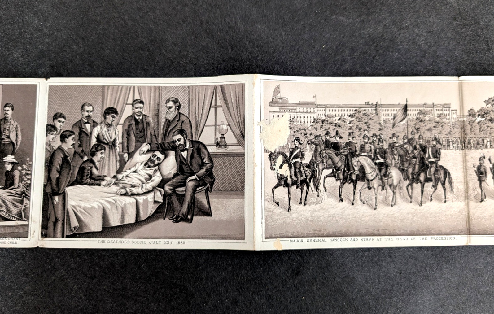 U.S. Grant Album Memorial 1886 Accordian Views Complete