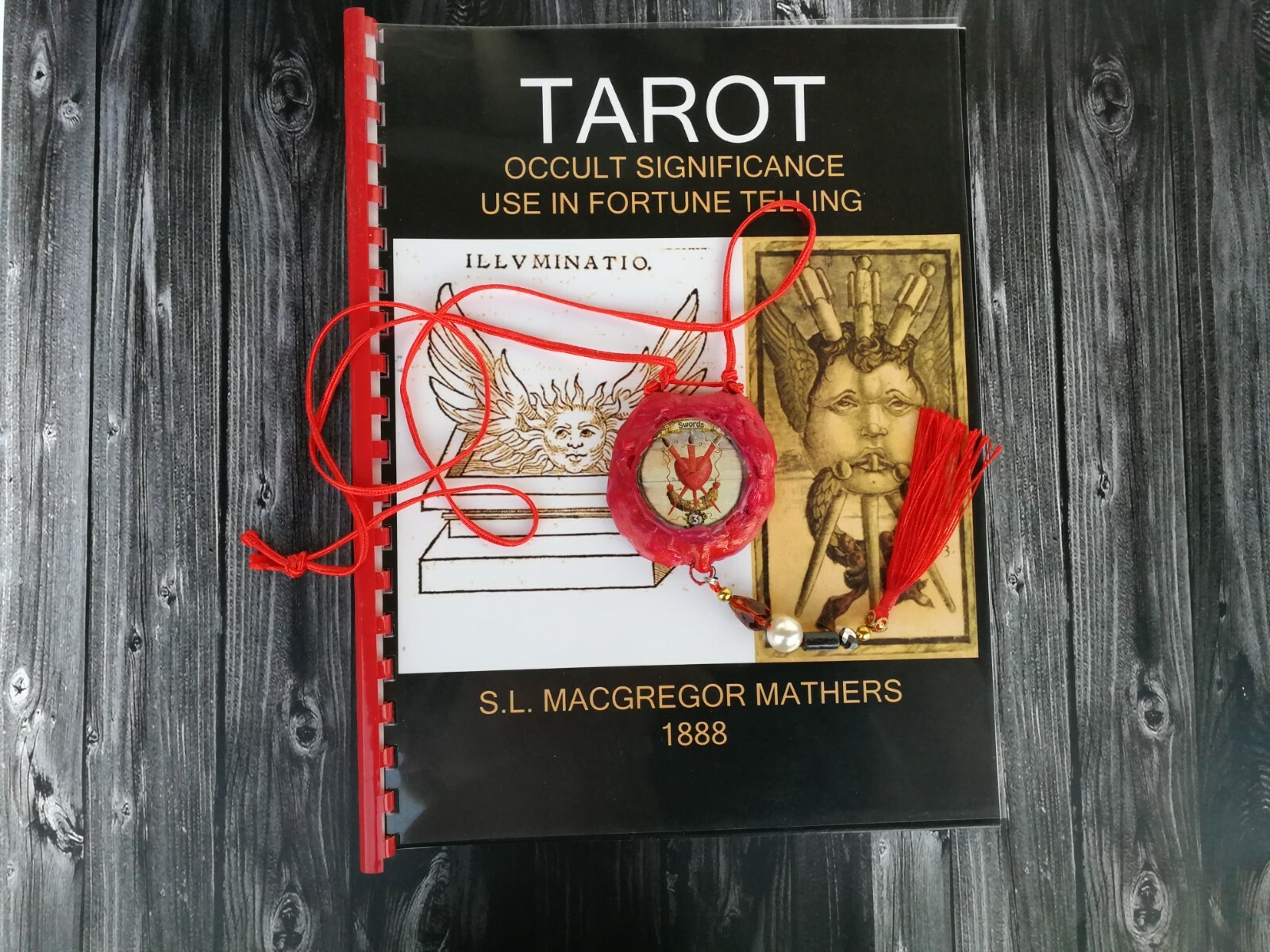 antique book tarot card deck occult oracle rare manuscript meaning tell fortune