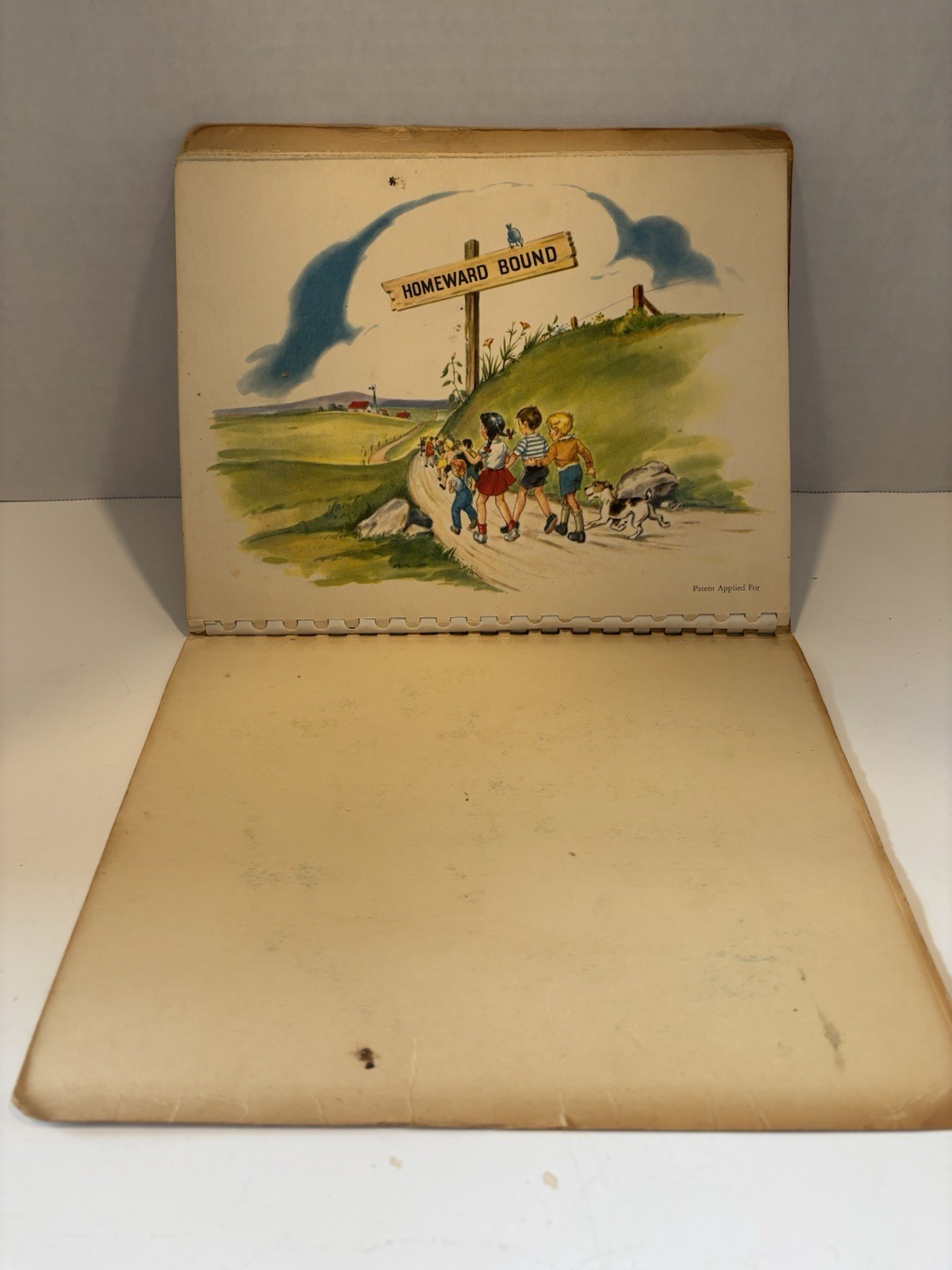 Vintage Play Time In Action Pop Up Book 1949 Softcover Spiral Bound