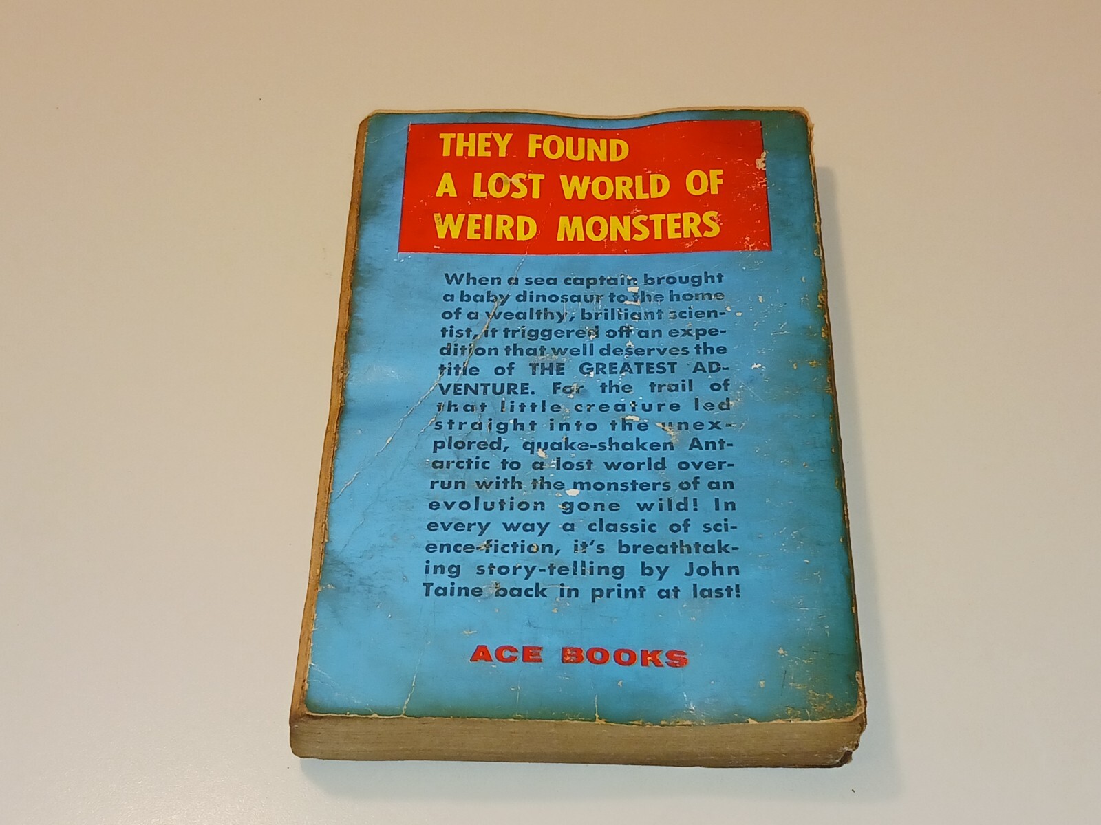 The Greatest Adventure by John Taine Ace D-473 Paperback 1960 Vintage Rare