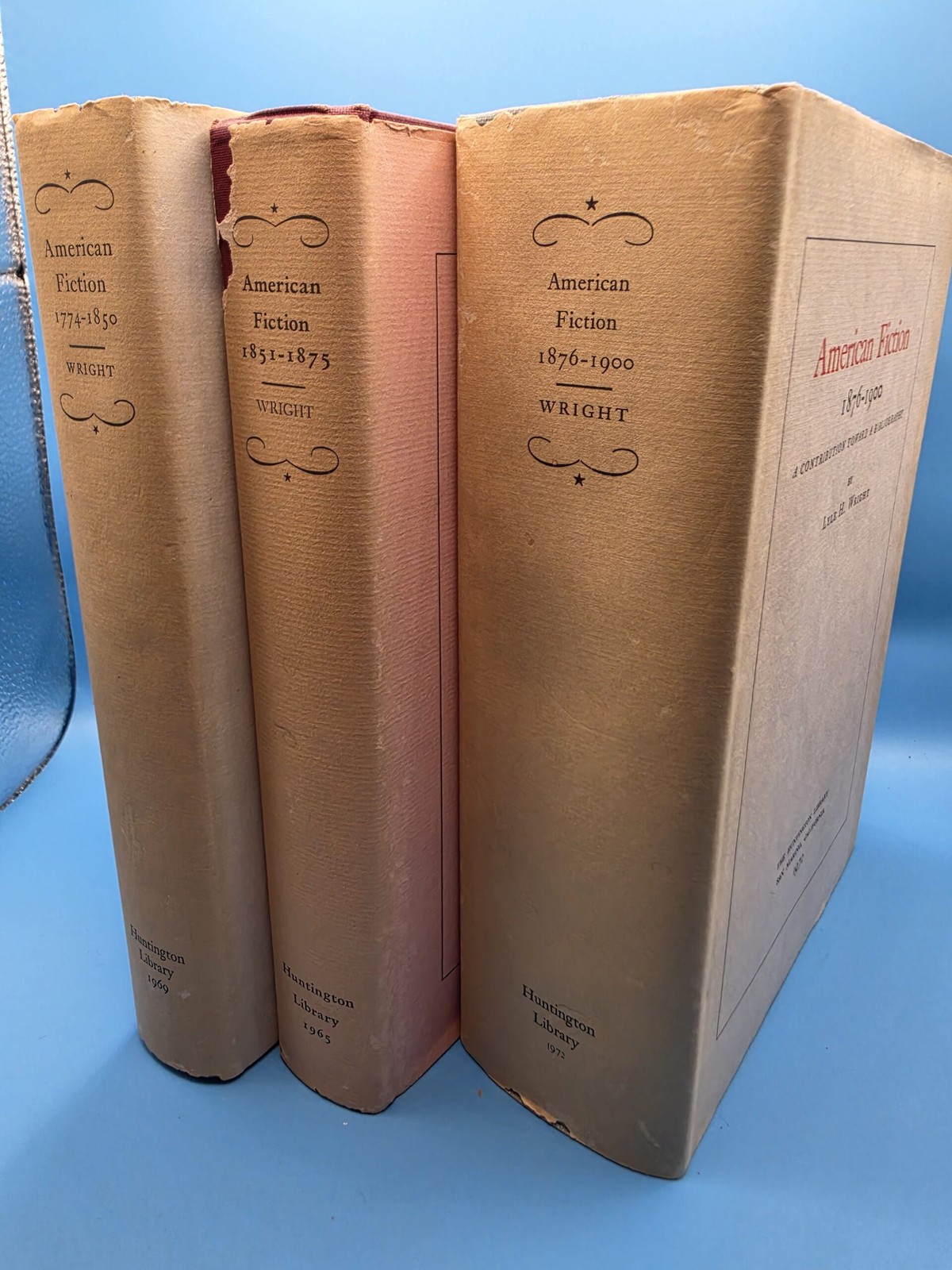 American Fiction a Contribution Toward Bibliography, 3 volume complete set 177..