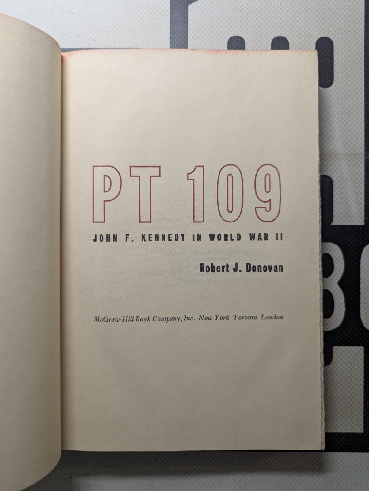 PT 109 John F. Kennedy in World War II by Robert J. Donovan 1961 Hardcover VTG