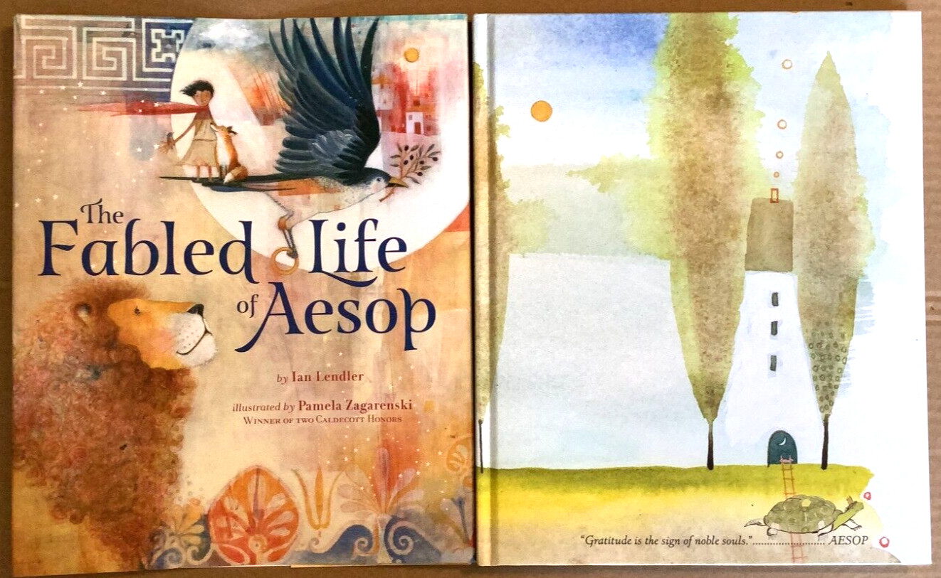 VG 2020 Hardcover DJ First Edition Fabled Life of Aesop Ian Lendler P Zagarenski