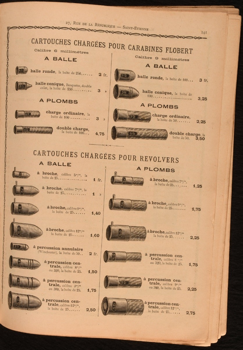 1895 Manufacture D’Armes Fondee en 1820 Verney-Carron Freres St. Ettienne Sai…