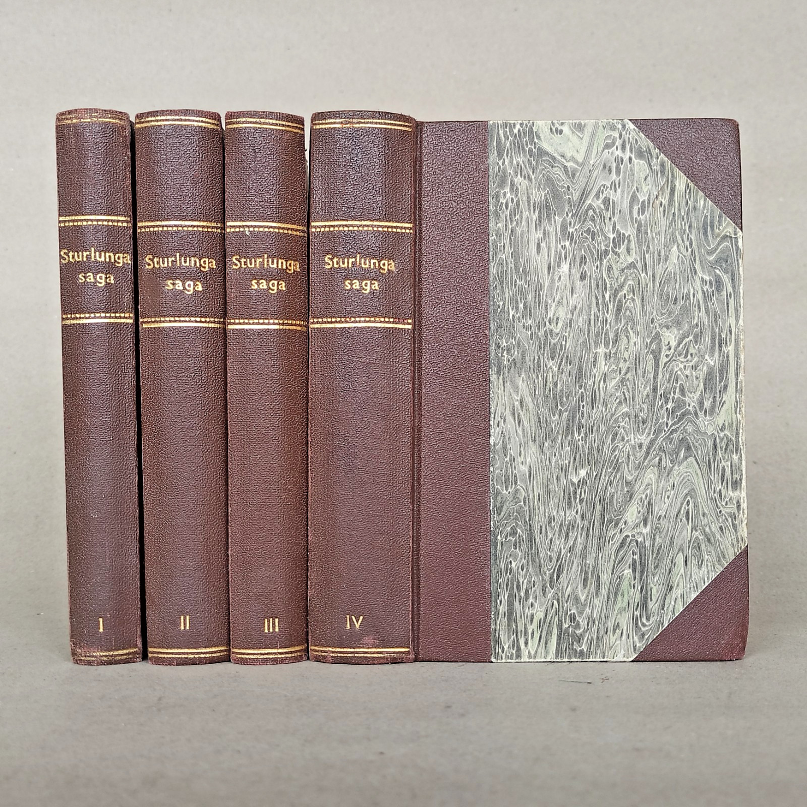 Sturlunga Saga in 4 Vols – Rare 1st Icelandic Edition 1908–1915