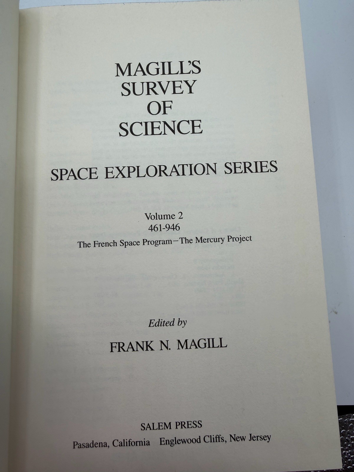 Magill’s Survey Of Science 1989 Magill 5 Volumes Space Exploration Series HC