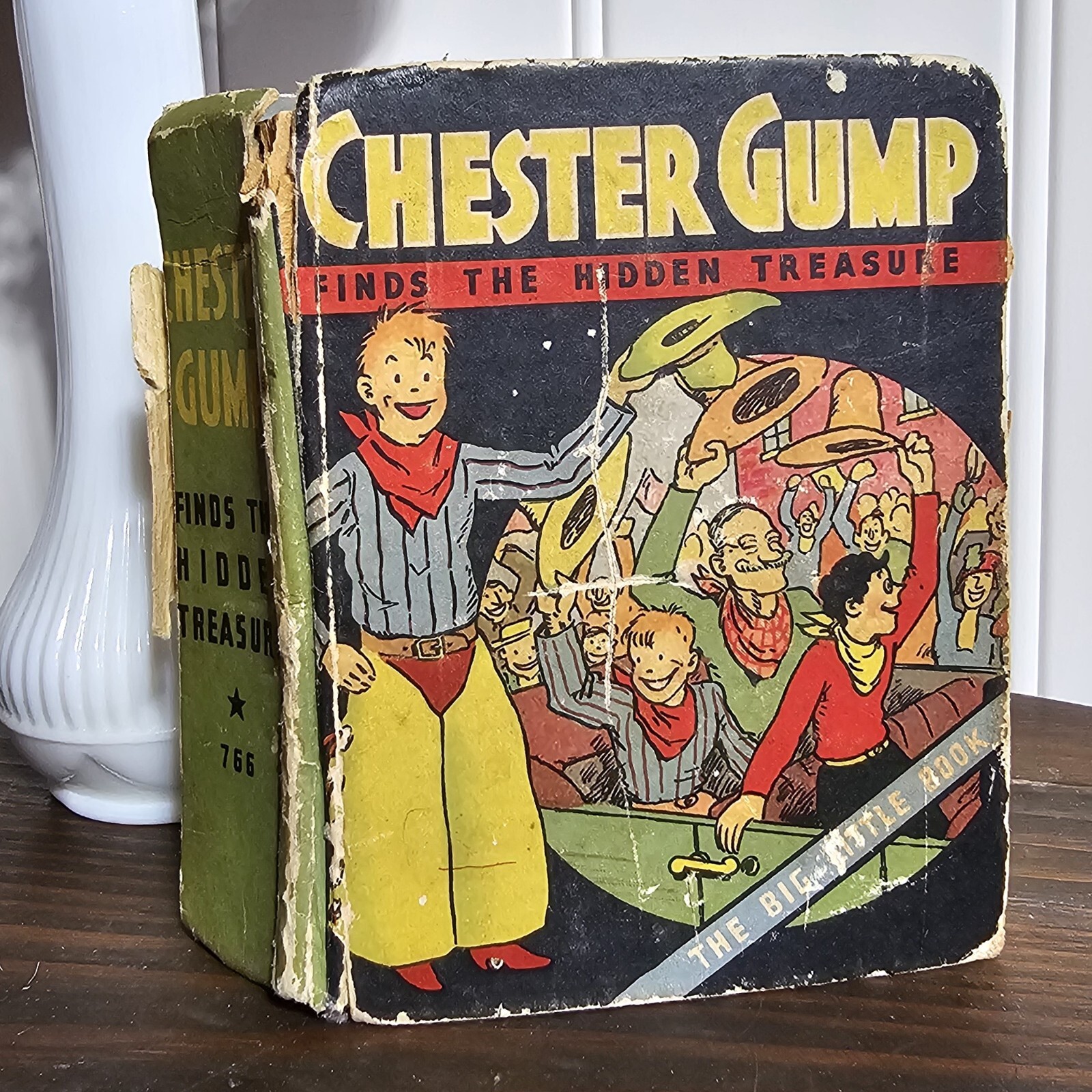 Vintage CHESTER GUMP FINDS HIDDEN TREASURE Little Big Book WHITMAN SMITH #766