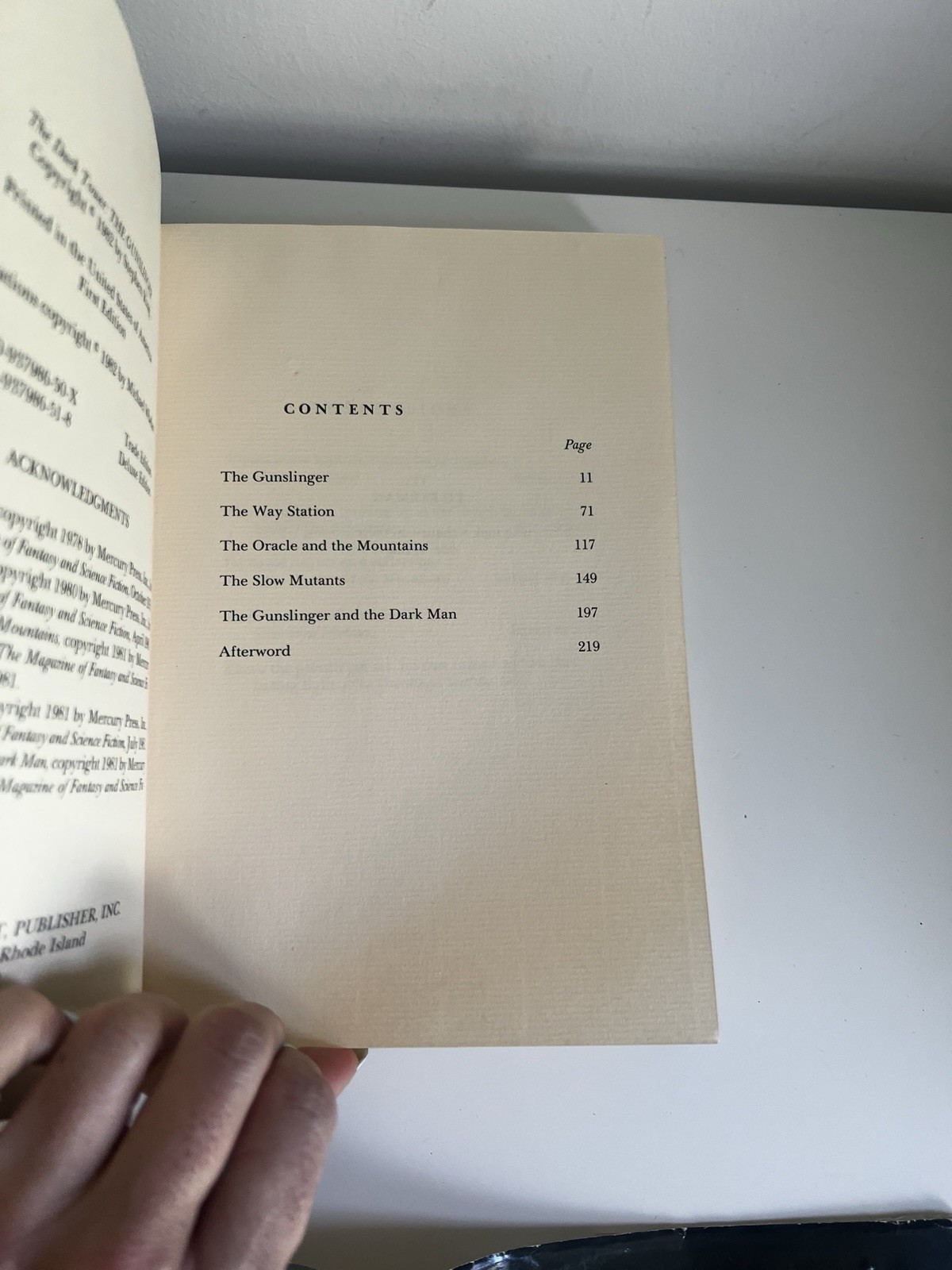 First Edition: The Dark Tower: The Gunslinger, Stephen King, D. Grant Publishing