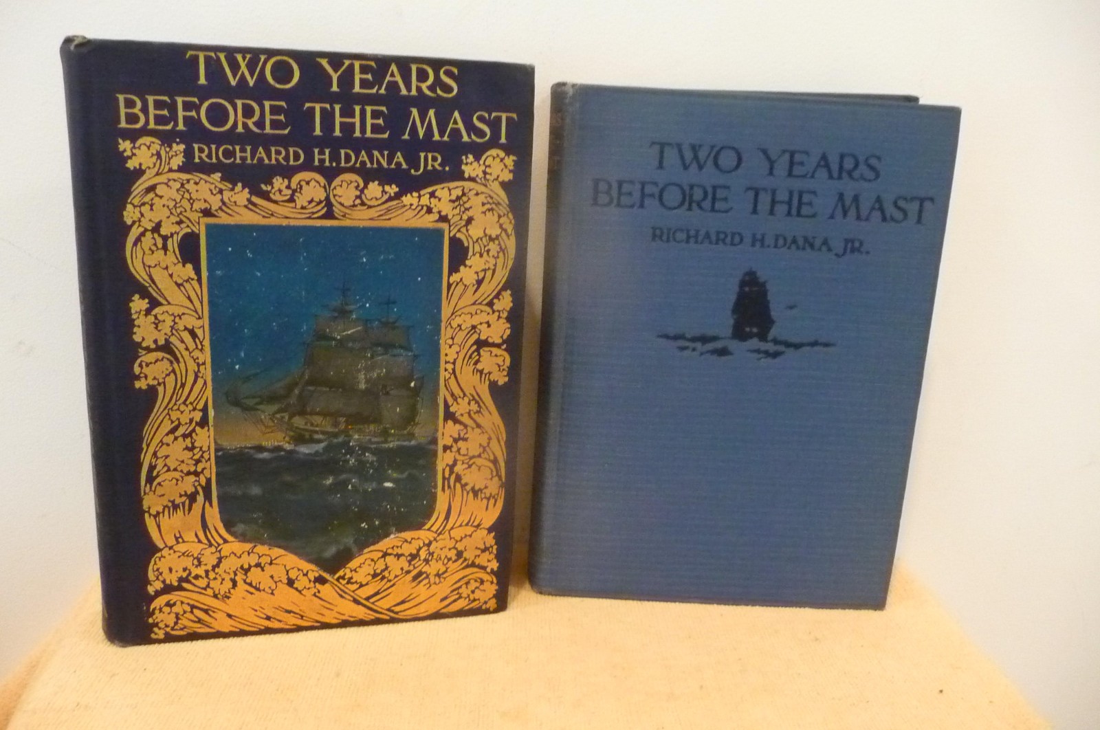 2 books Two Years Before Mast by Ricahrd Dana 1911 1st ed & 1924 ed Nice!