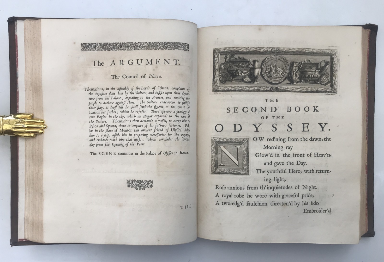 1725-26 Pope THE ODYSSEY OF HOMER 5 Vols First Edition Illustrated Poetry