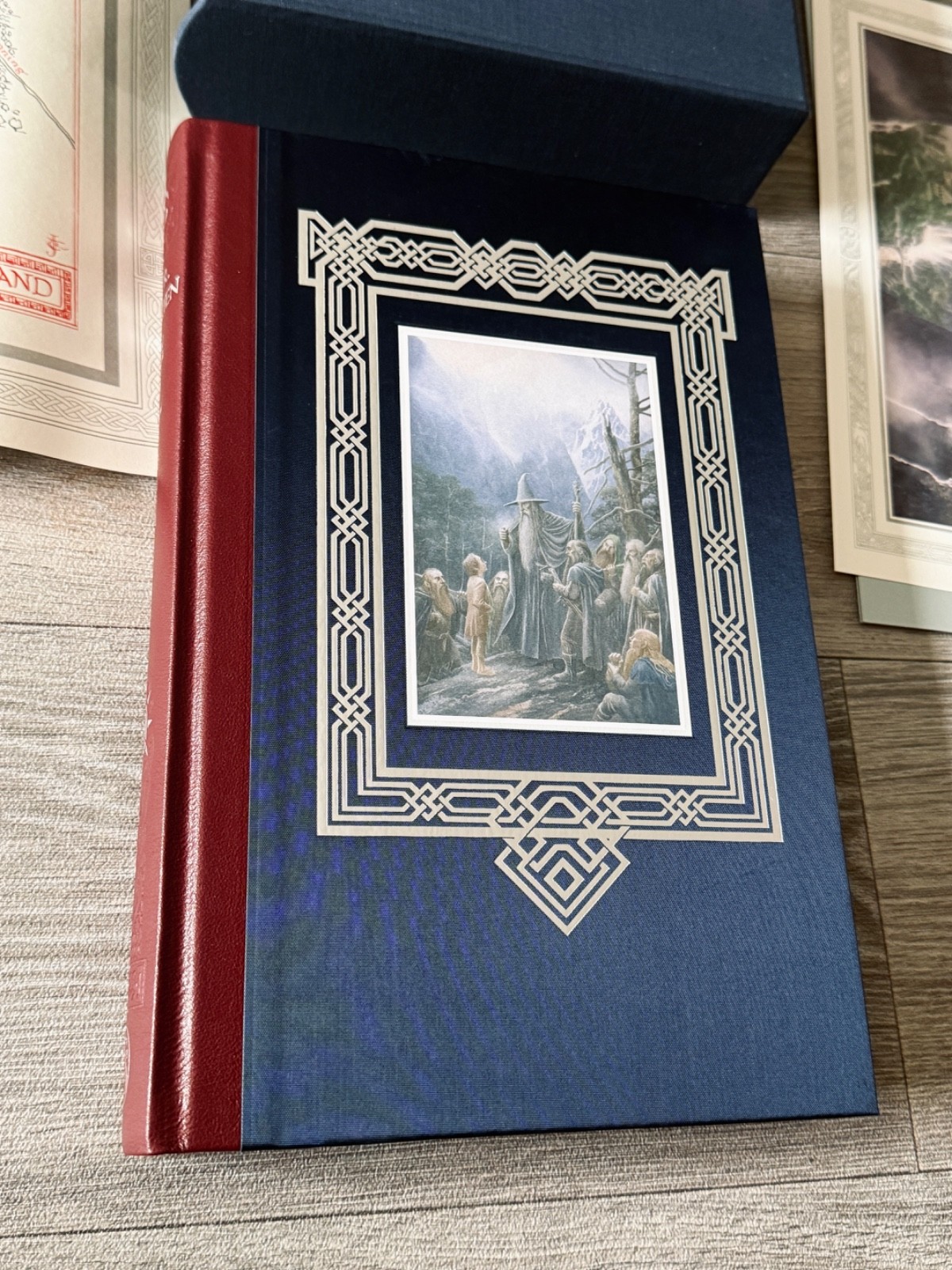 The Hobbit J R R TOLKIEN Signed ALAN LEE Folio Society LIMITED EDITION 2024