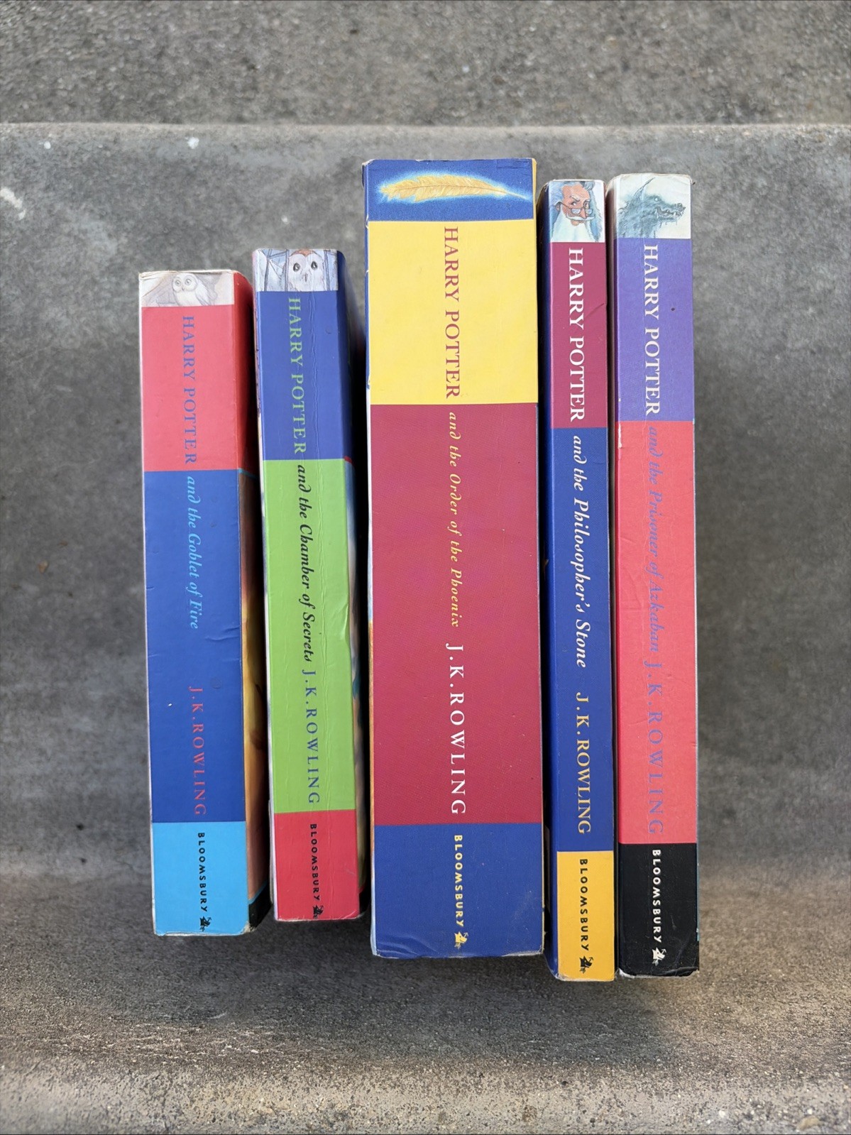 Harry Potter Set 1-5 Bloomsbury; J. K. Rowling; 2003 (No box)