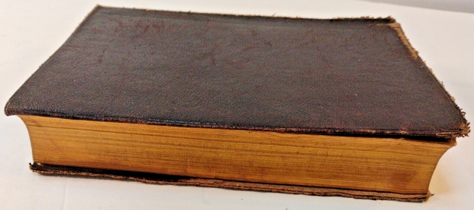 1887 Trautwine’s Civil Engineers Pocket Book Antique Advertising Leather Cover