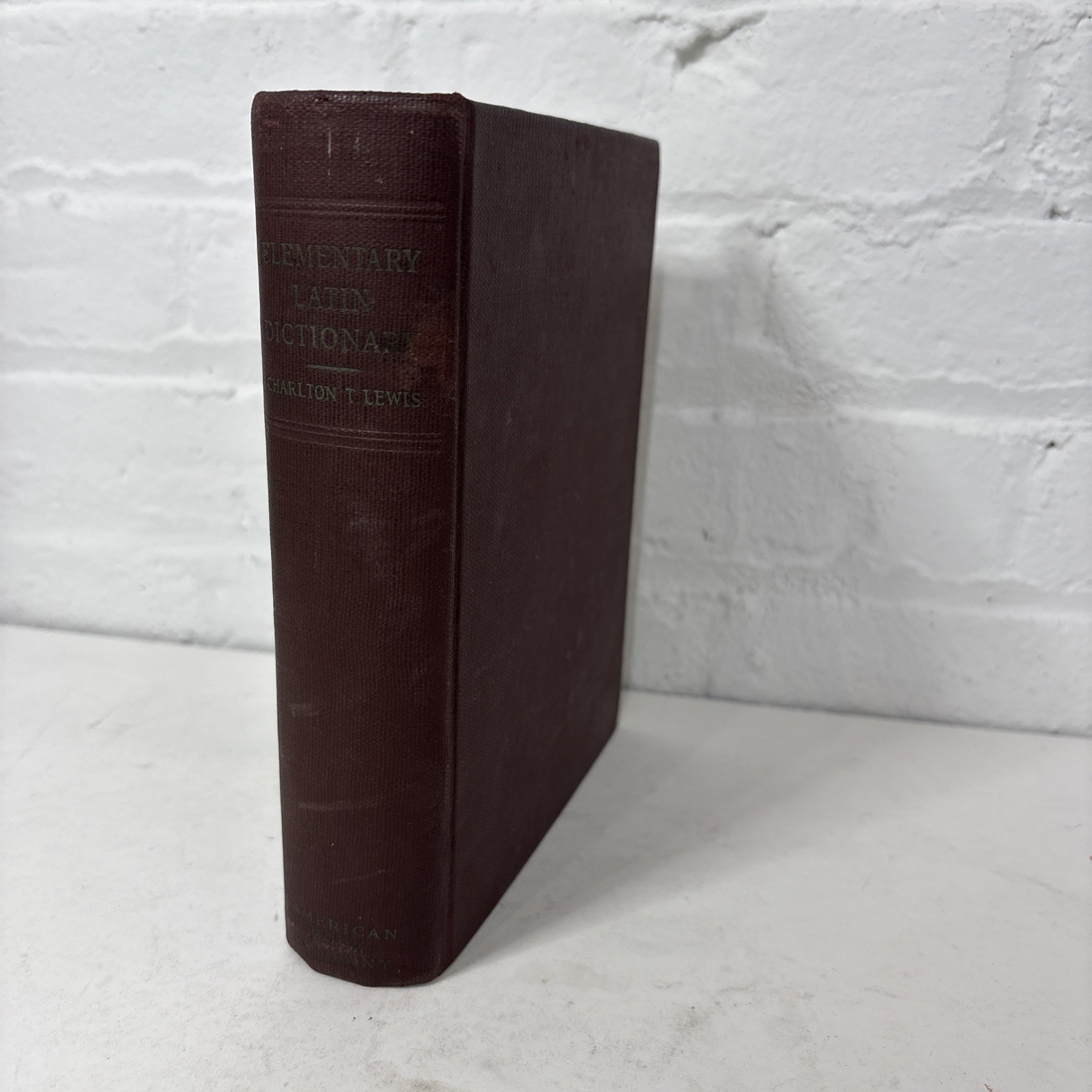 An Elementary Latin Dictionary Charlton T Lewis 1915 American Book Company HC