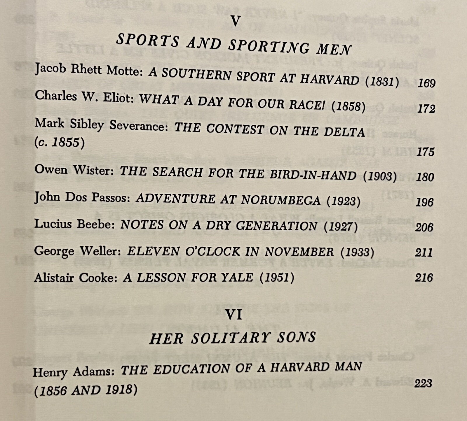 THE HARVARD BOOK Program Edition CAMBRIDGE MA 1960 1st Ed WM BENTINCK-SMITH