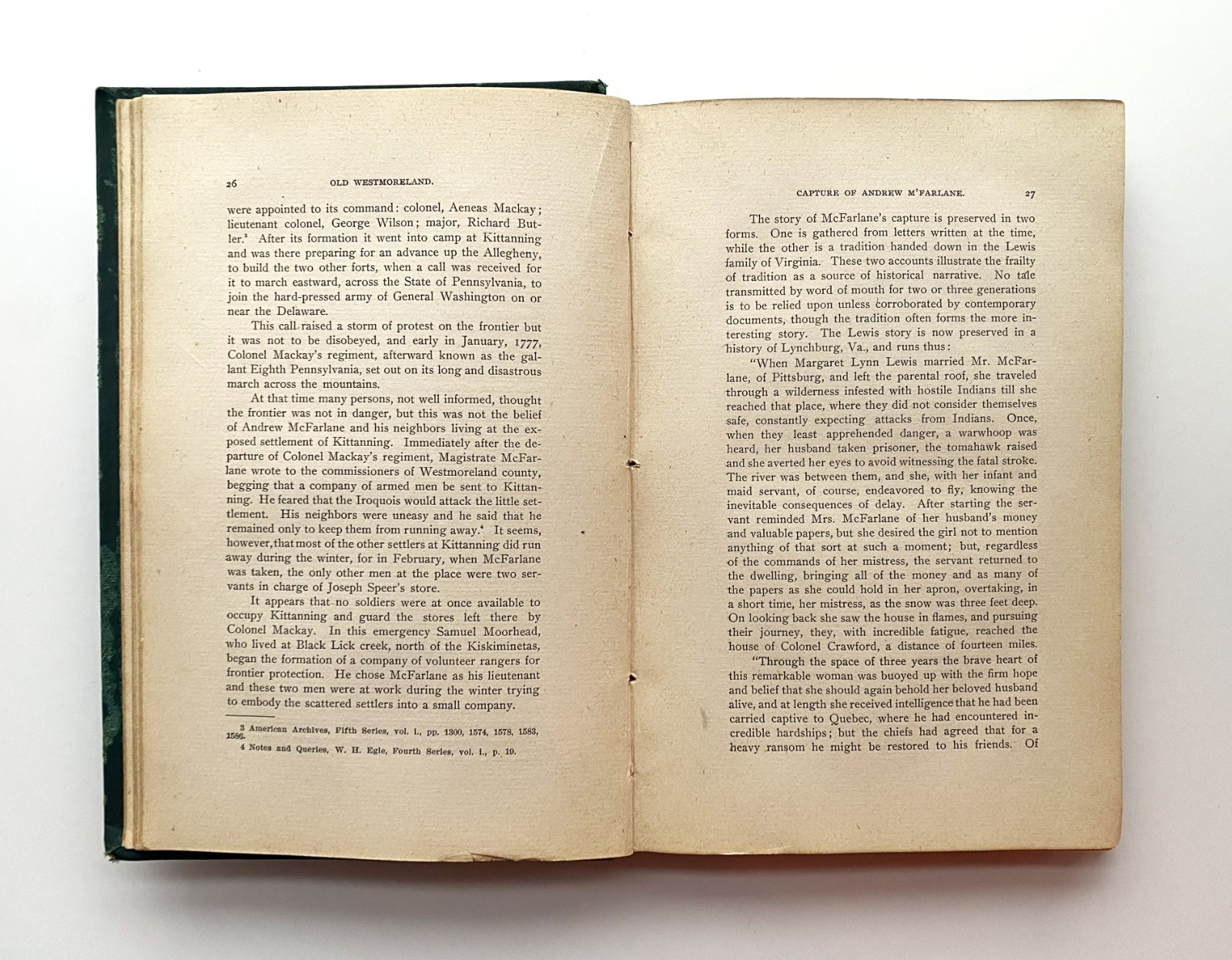 Old Westmoreland A History of Western Pennsylvania During the Revolution HC 1900