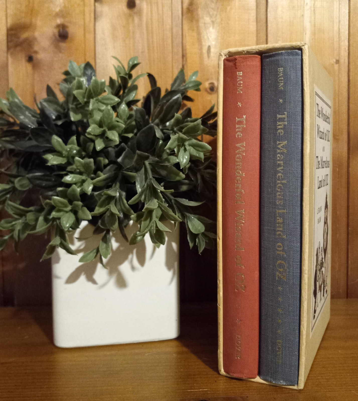 The Wonderful Wizard & Marvelous Land of Oz L Frank Baum 1966 Book Box Set *MINT