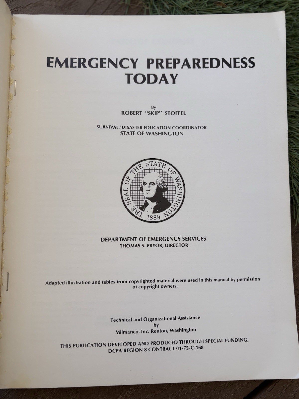1976 First Printing Emergency Preparedness Today Paperback Survival Guide Book
