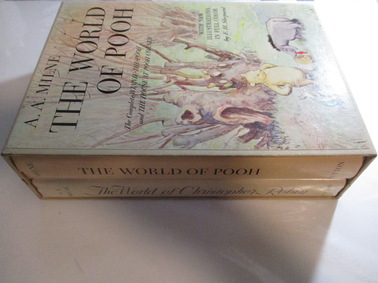 The World Of Pooh, A A Milne, E H Shepard, Boxed Set, Hardcovers, DJ, c1957