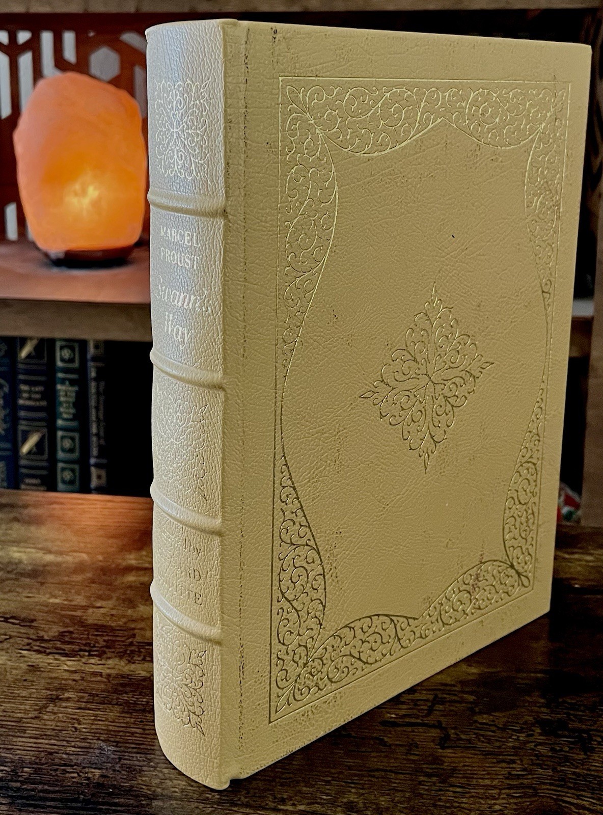 Swann’s Way by Marcel Proust Easton Press Famous Editions! Leather Cream Cover!