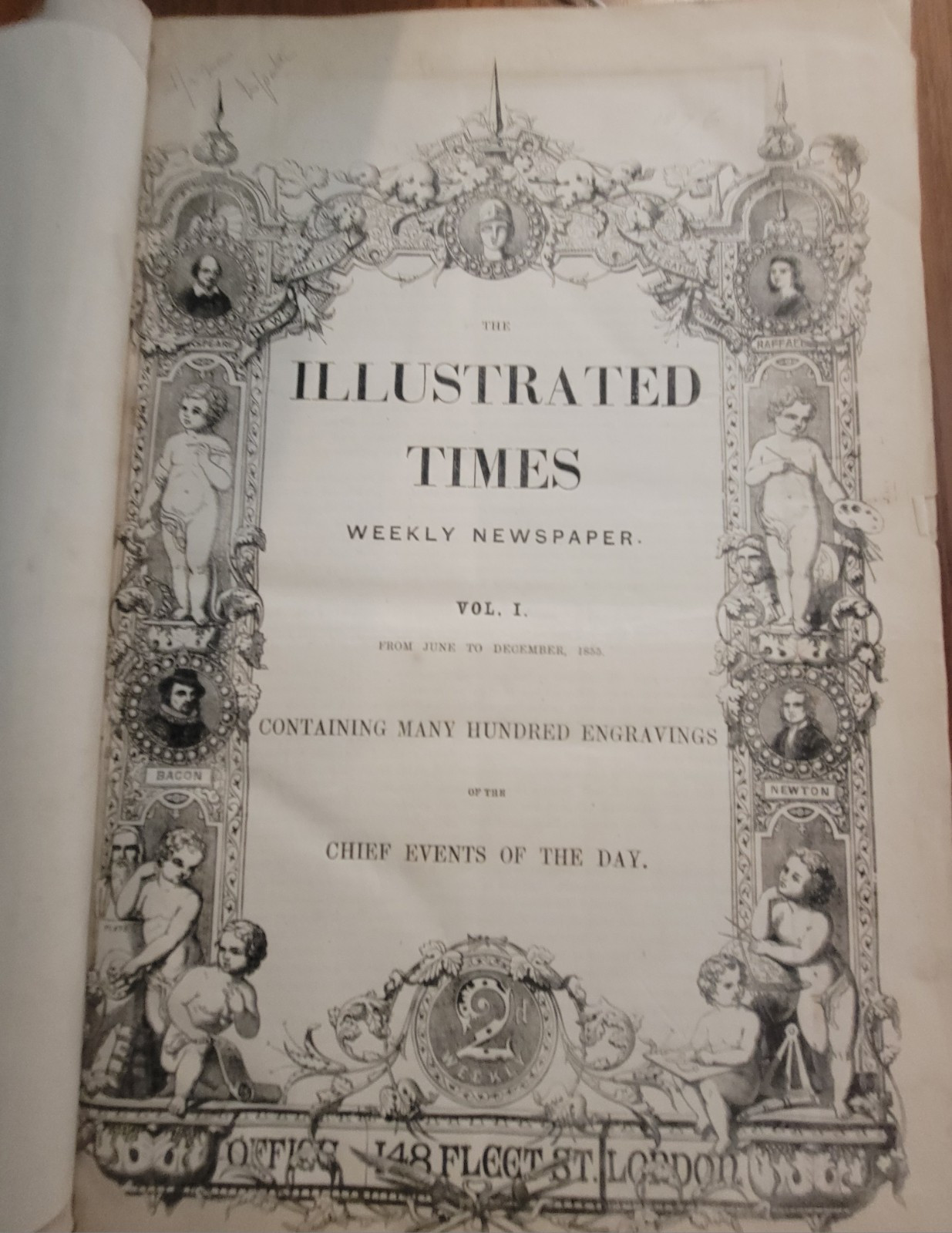 The Illustrated Times Weekly Newspaper; Volume I, From June to December, 1855