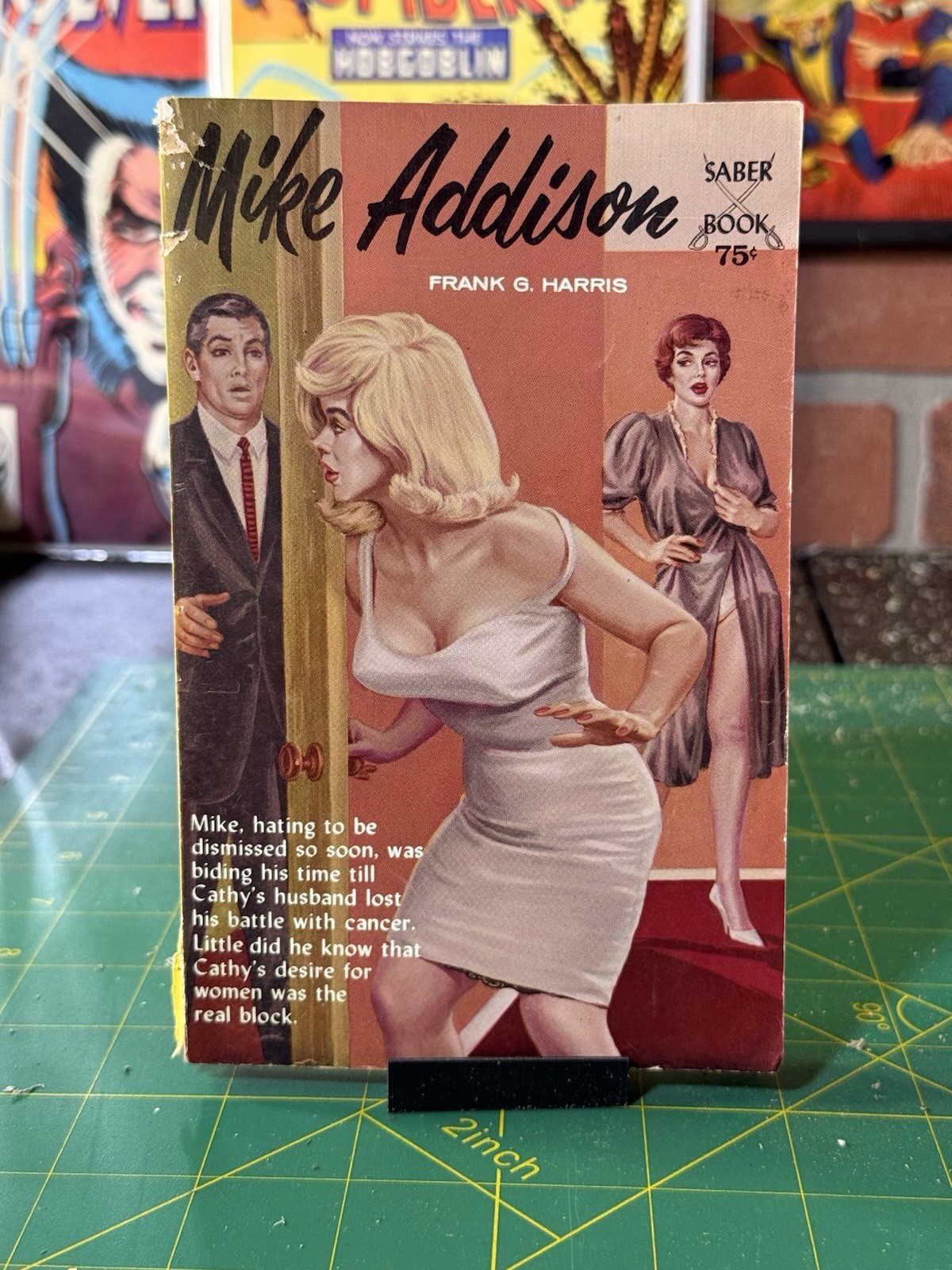 MIKE ADDISON * Frank G. Harris Saber Book SA-37 1963 Lesbian Pulp Sleaze GGA