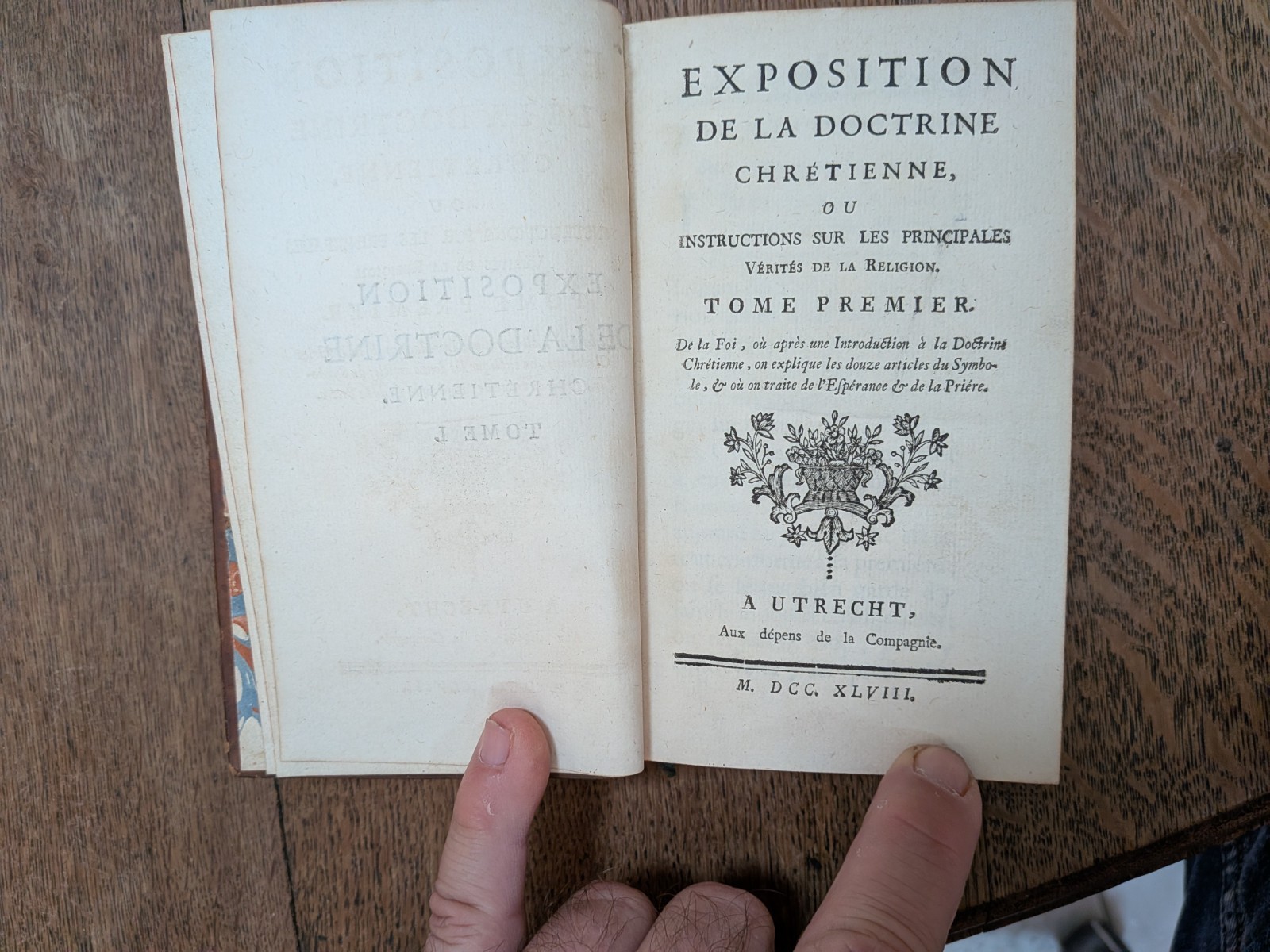 ancient book – Exposition of Christian doctrine… 3/3 – 1748