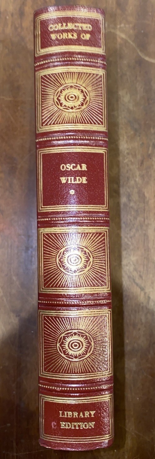 Vintage Oscar Wilde Collected Works Red Leather Library Edition Book HC