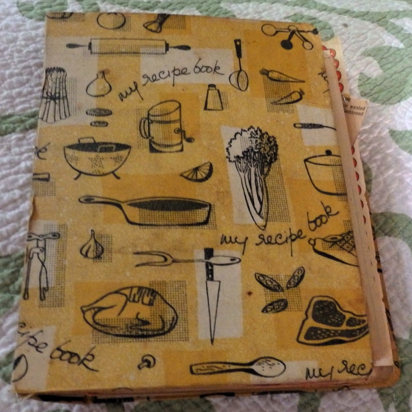 Vintage My Recipe Book/Binder Handwritten Recipe Cards/Clippings Family Cookbook
