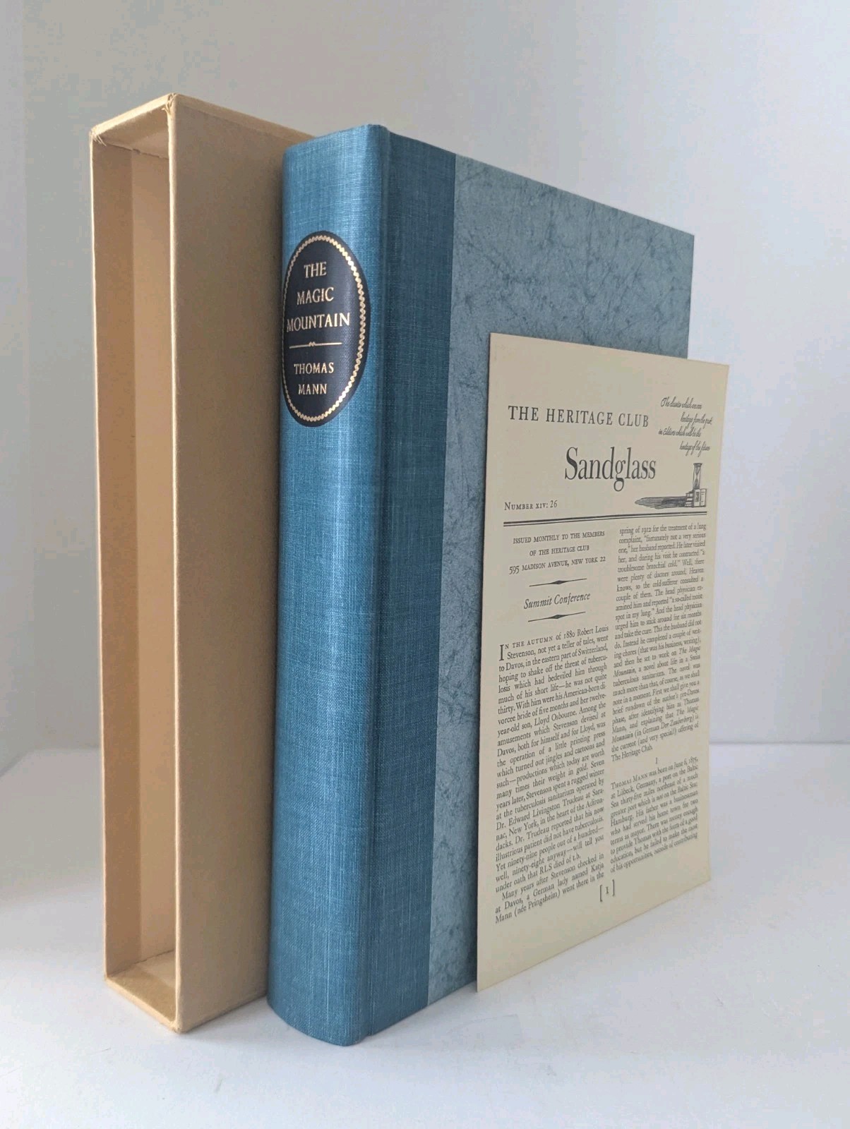 The Magic Mountain by Thomas Mann Heritage Press Slipcase Sandglass 1962 HC