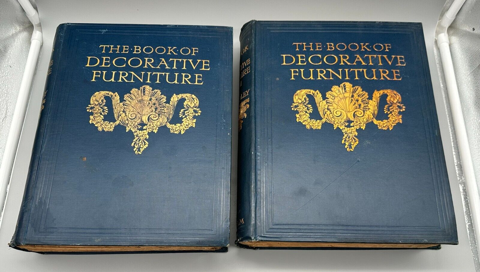 1911-1912 The Book of Decorative Furniture Design Vol 1 + 2 Edwin Foley Antique